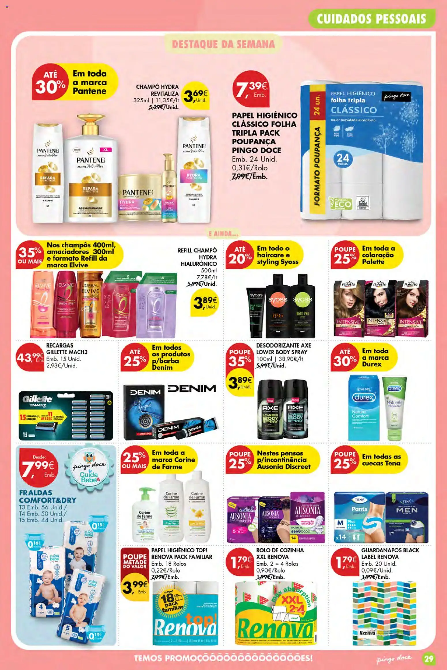 Pingo Doce Poupe Esta Semana Açores │ válido de 17/09/2026 | Página: 29 | Produtos: Fraldas, Champô, Guardanapos, Desodorizante