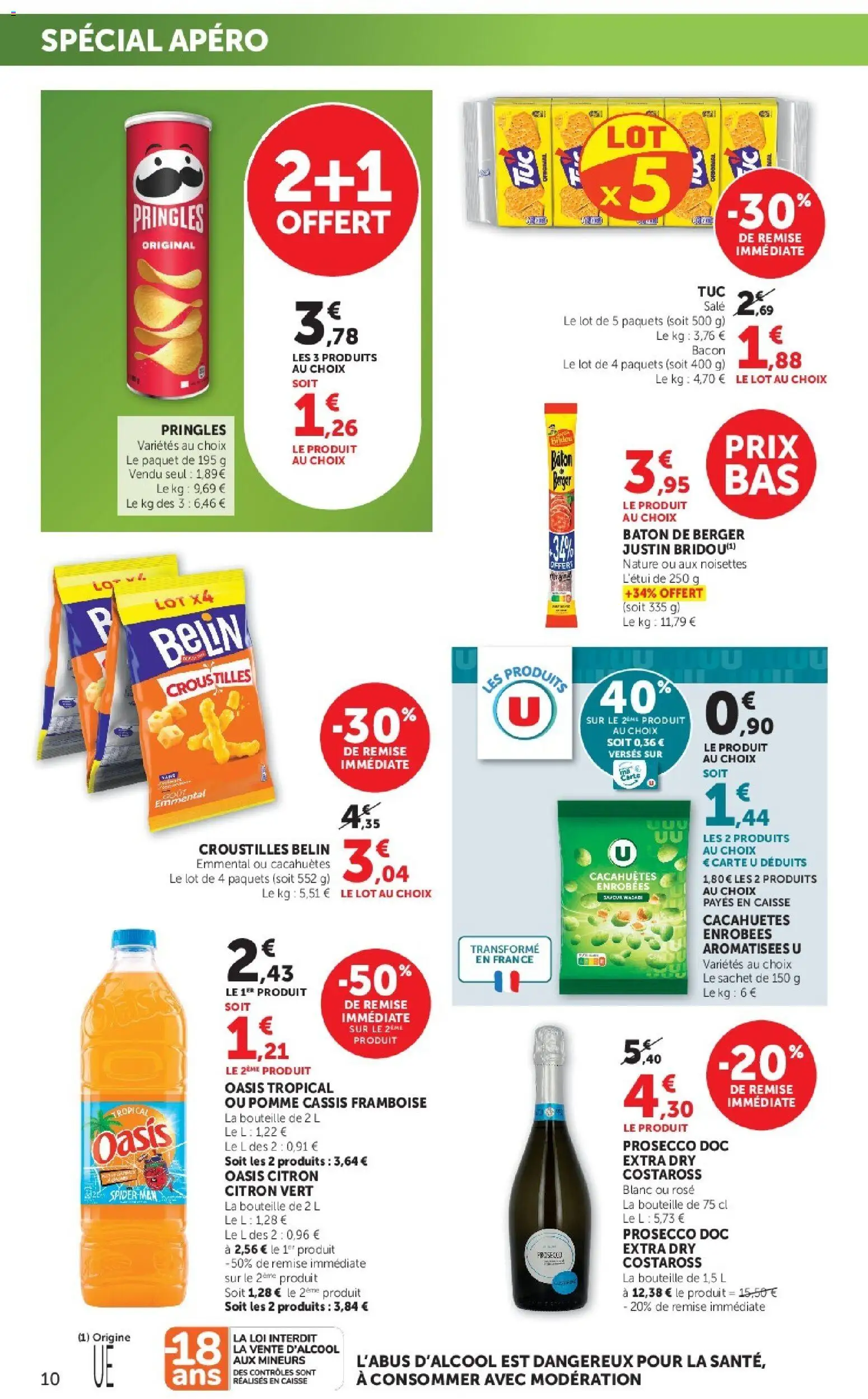 {H1} | Page: 10 | Produits: Cassis, Emmental, Oasis tropical, Wasabi