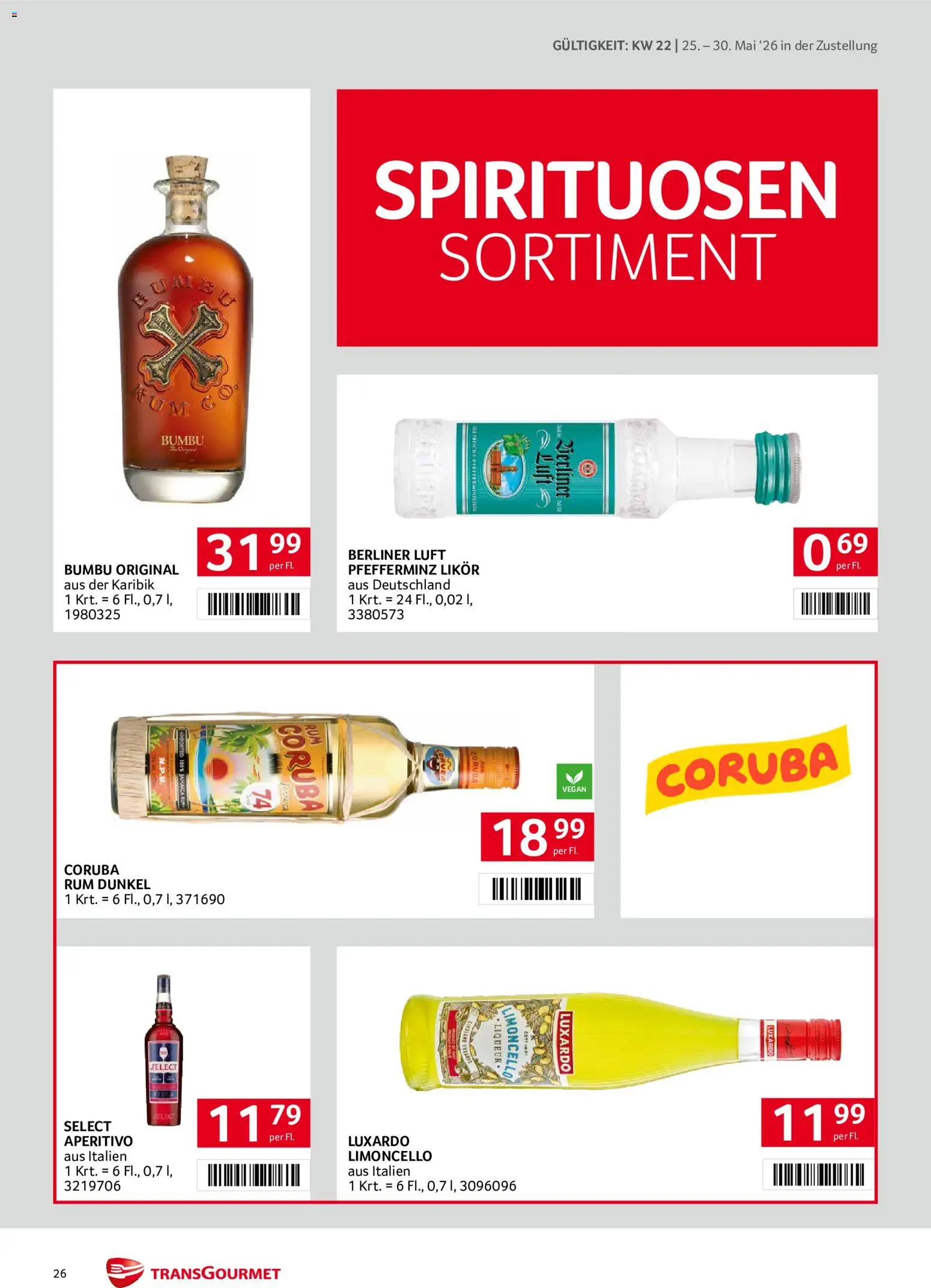 Transgourmet Zustellaktion gültig ab 25.05.2026 | Seite: 26