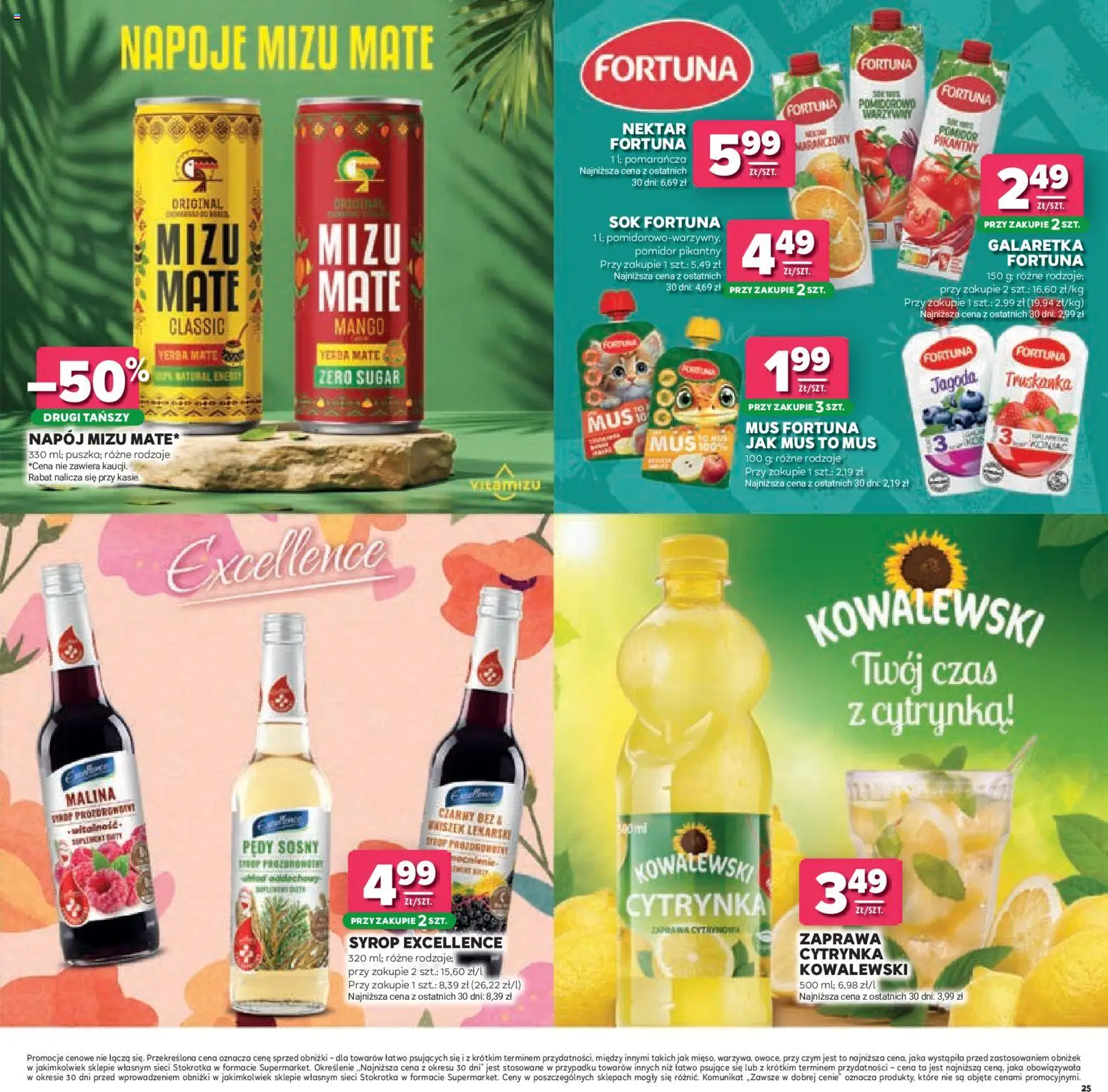 Stokrotka gazetka - Łap Okazje od 02.07.2026 | Strona: 25 | Produkty: Mango, Napoje, Sok, Yerba mate