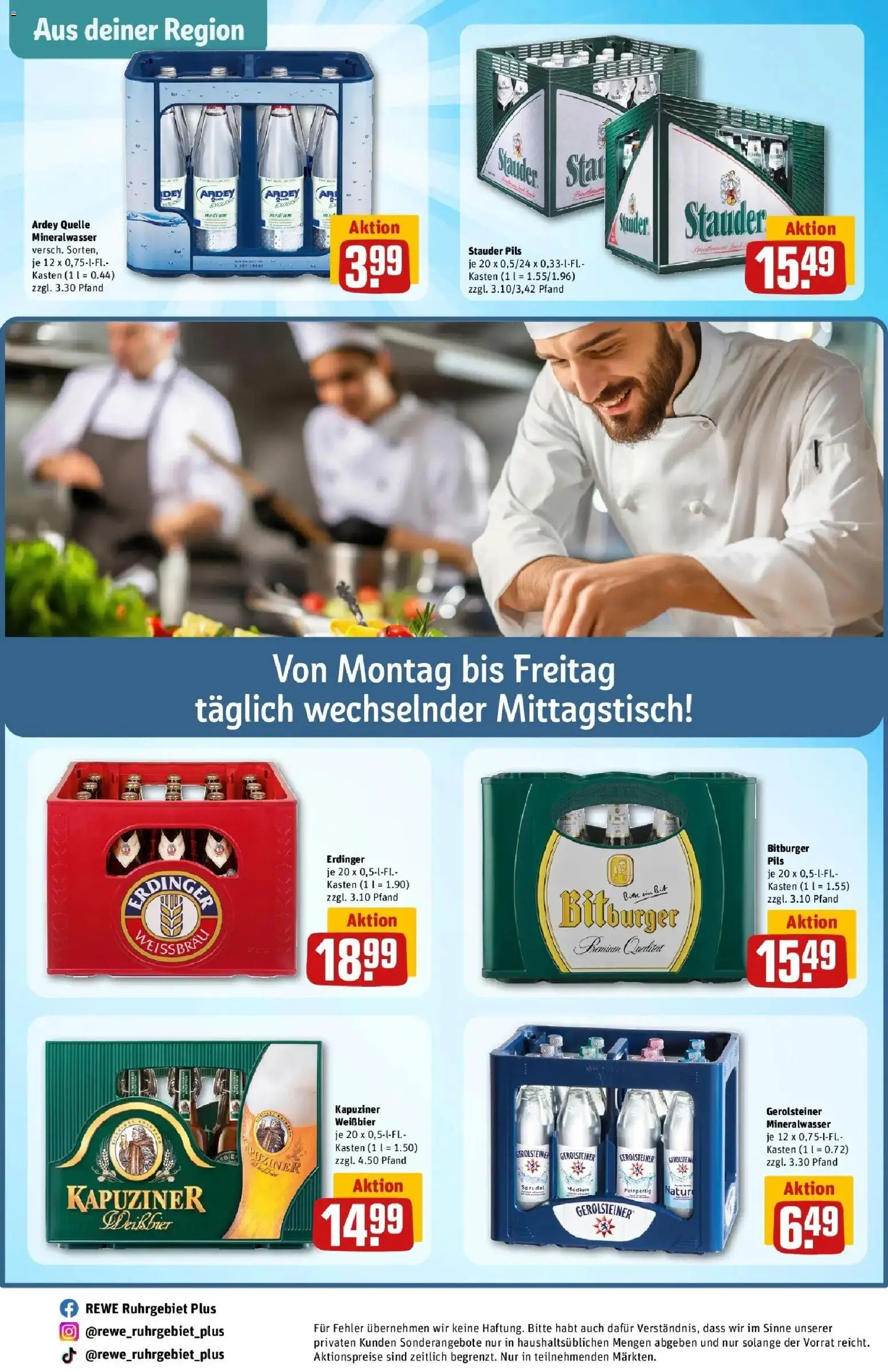 Rewe Prospekt Dortmund – gültig ab 17.05.2026 | Seite: 30 | Produkte: Bitburger, Erdinger, Weißbier, Gerolsteiner