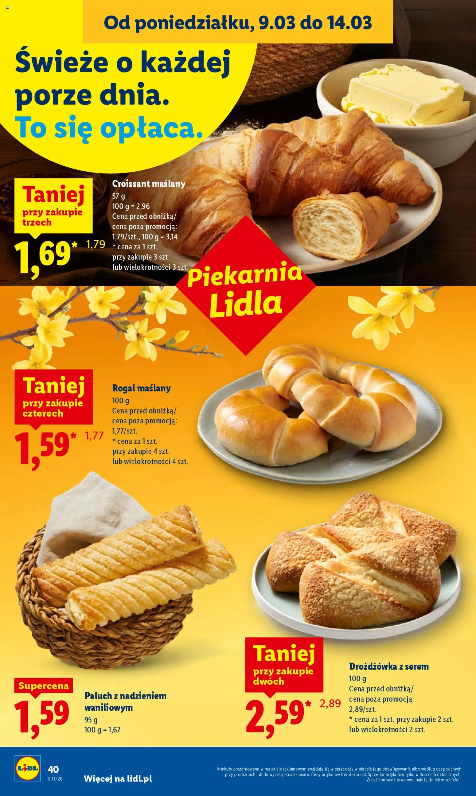 Lidl Polsko leták od 12.03.2026 | Strana: 42 | Produkty: Croissant