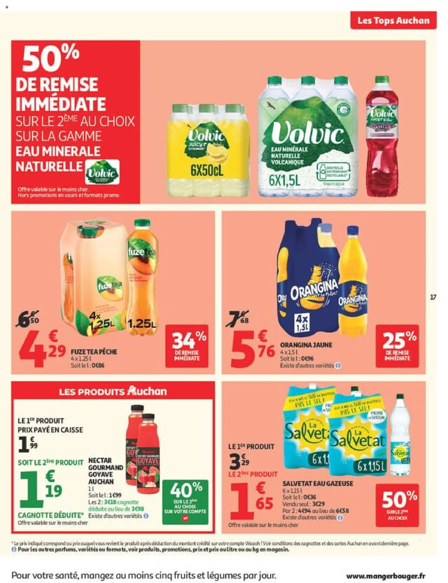 {H1} | Page: 17 | Produits: Orangina, Volvic, Goyave, Eau gazeuse