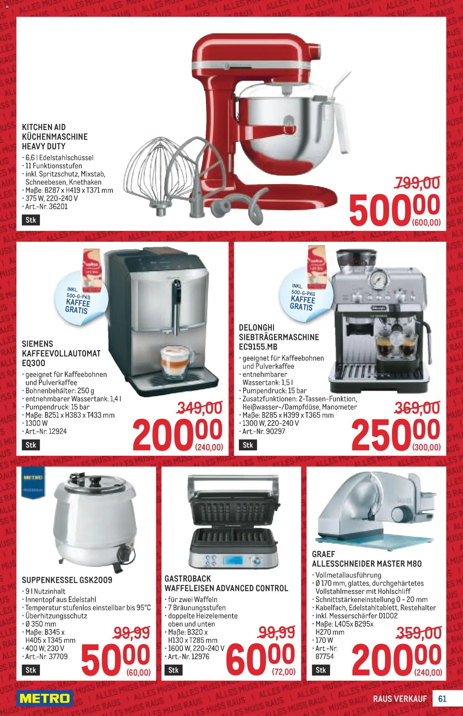 Metro angebote Profi gültig ab 23.07.2026 | Seite: 61 | Produkte: Manometer, Rum, Kaffee