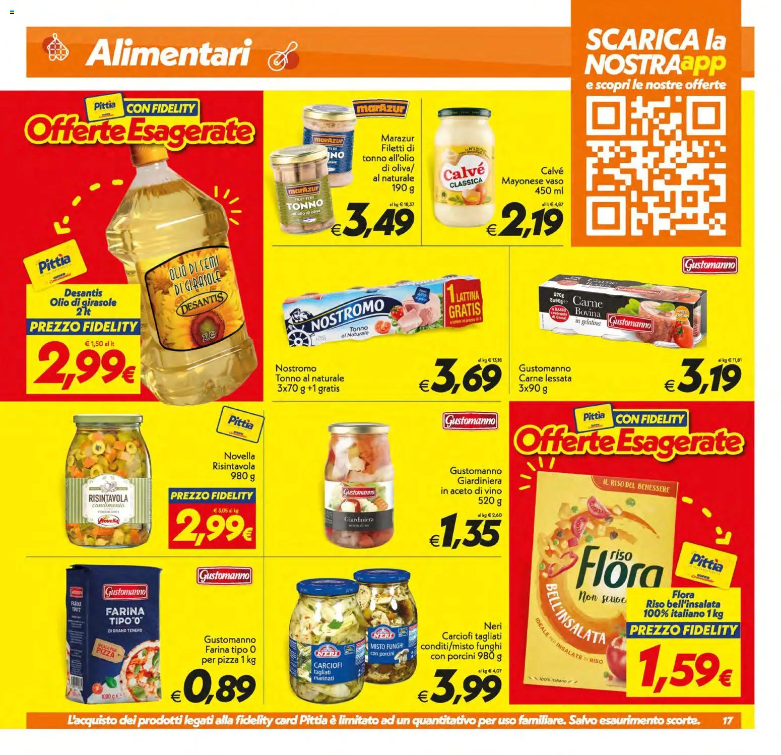 Volantino SuperConveniente del 21/07/2026 | Pagina: 17 | Prodotti: Olio, Farina, Aceto, Olio di girasole