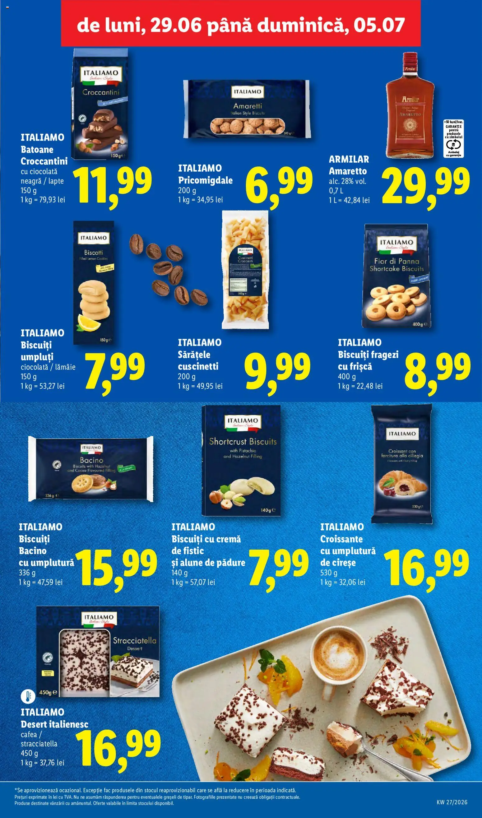 Noul catalog Lidl – valabil de la 29.06.2026 | Pagină: 39 | Produse: Delgeç, Ciocolată, Biscuiți, Cireșe