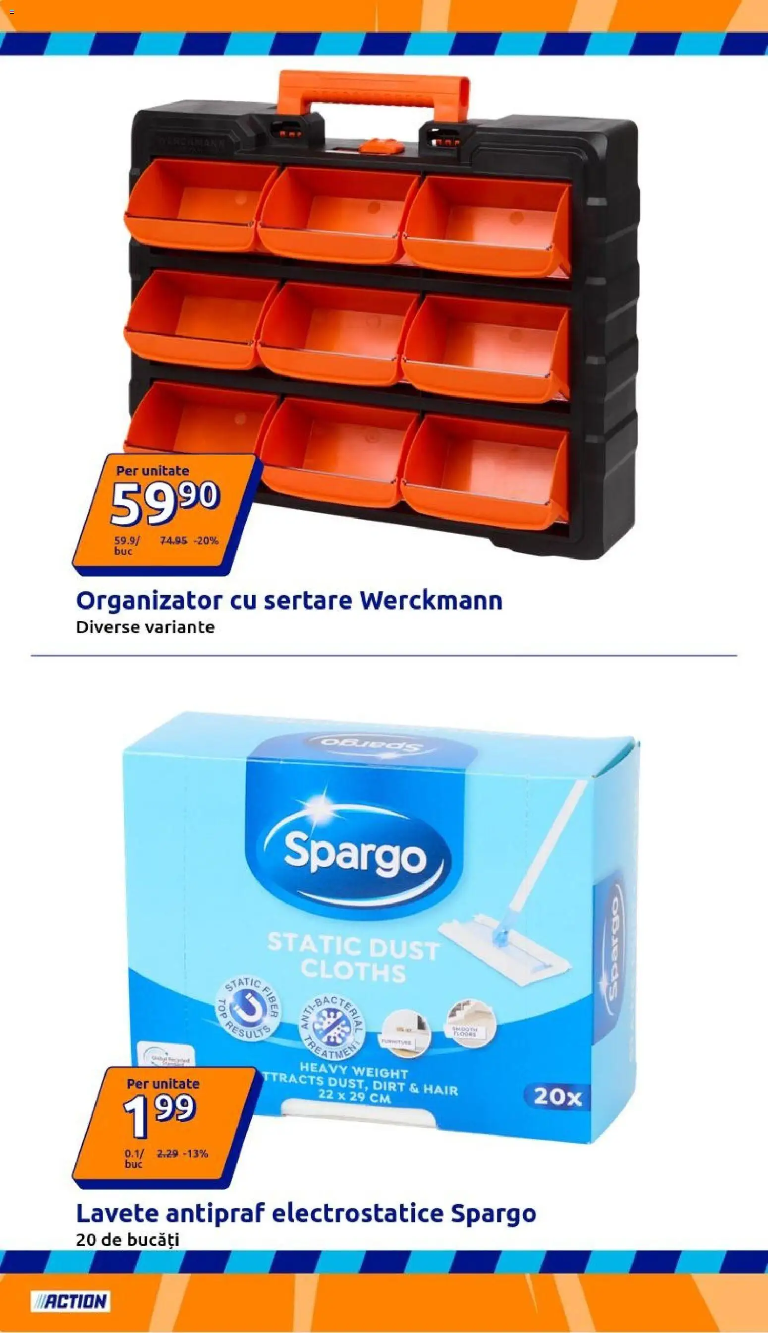 Noul catalog ACTION – valabil de la 30.09.2026 | Pagină: 4 | Produse: Lavete, Organizator