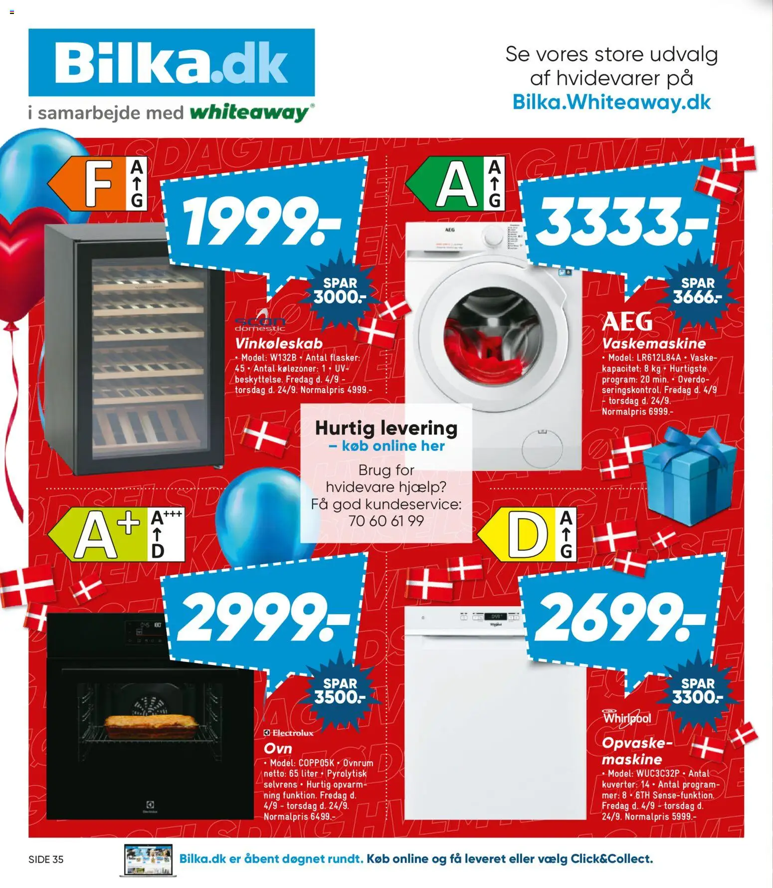 Bilka tilbudsavis – gyldig fra 04/09/2026 | Side: 33 | Produkter: Vaskemaskine