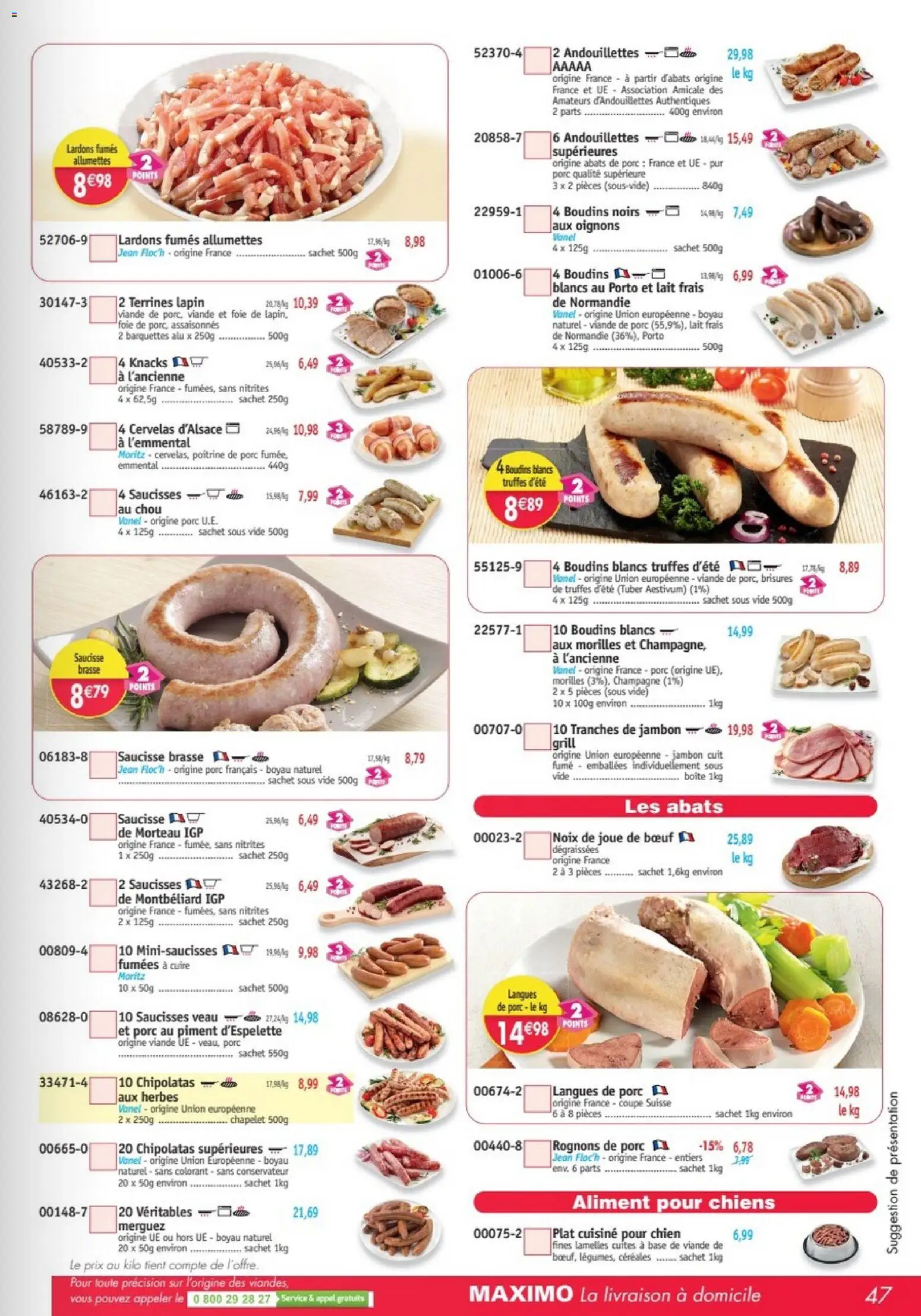 {H1} | Page: 47 | Produits: Chou, Viande, Porc, Foie