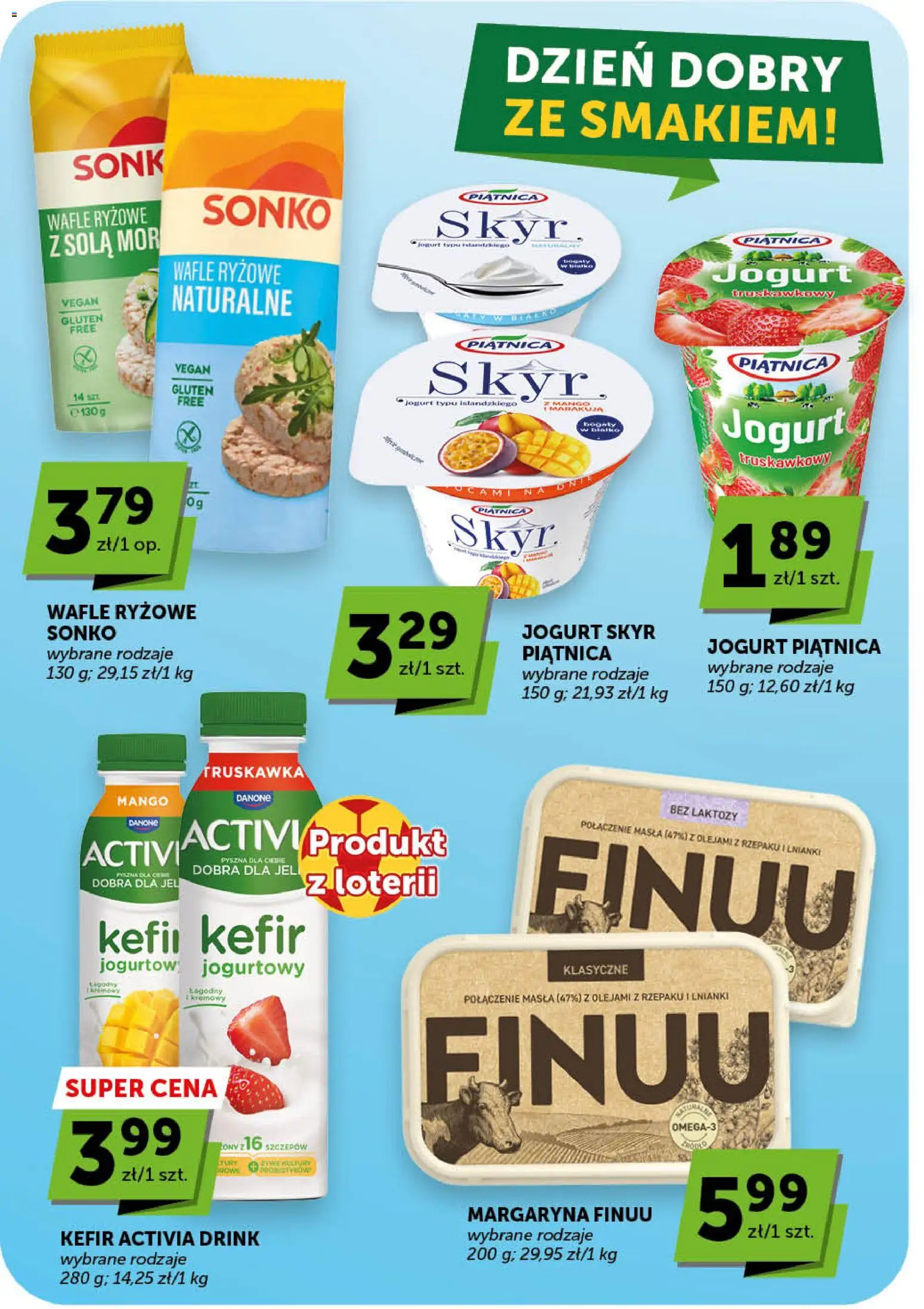 Euro Sklep gazetka - Market od 11.06.2026 | Strona: 16 | Produkty: Bez laktozy, Wafle ryżowe, Margaryna, Jogurt