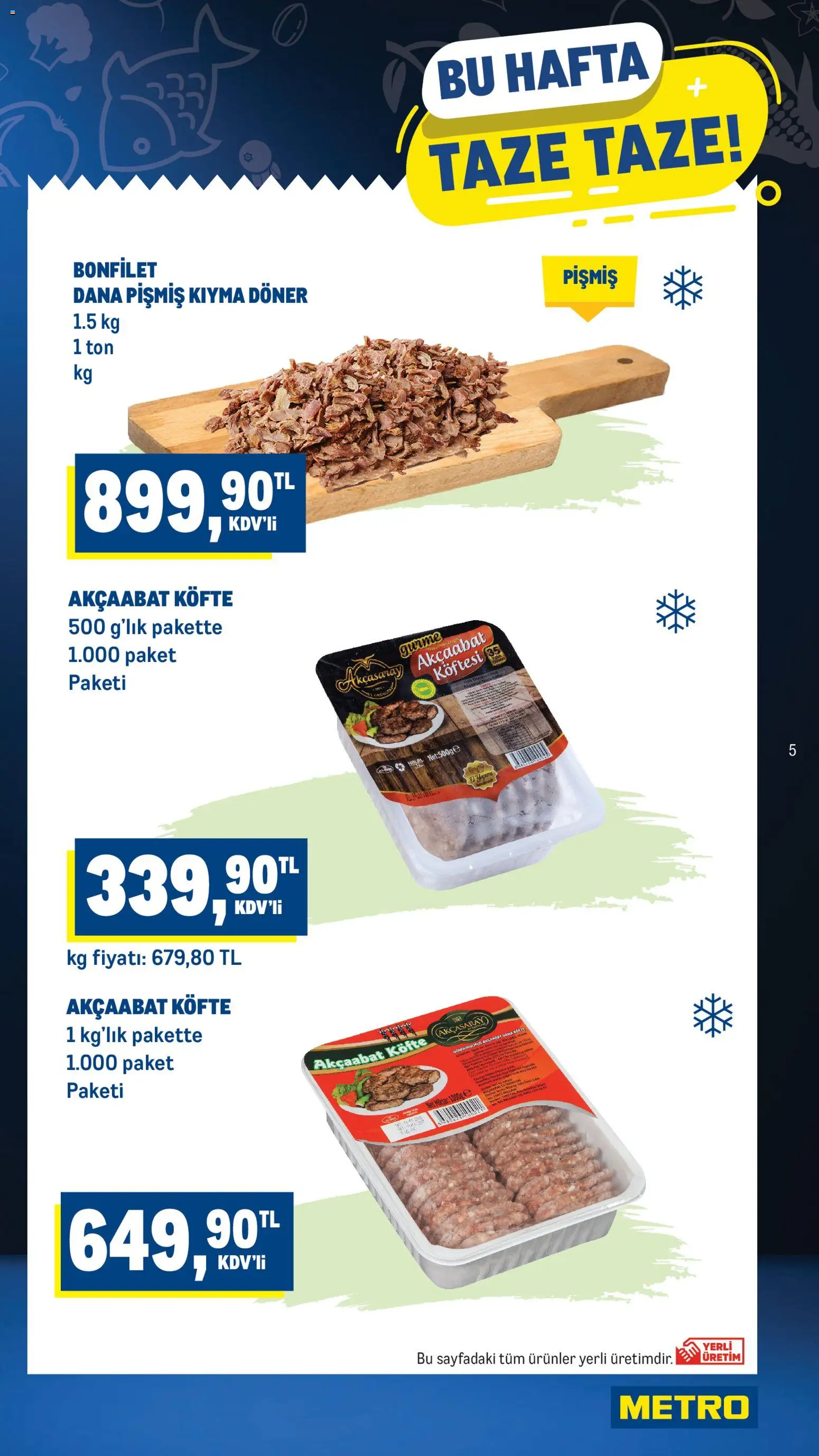 Metro Katalog - 10.06.2026 tarihinden itibaren geçerlidir | Sayfa: 5 | Ürünler: Döner, Kıyma