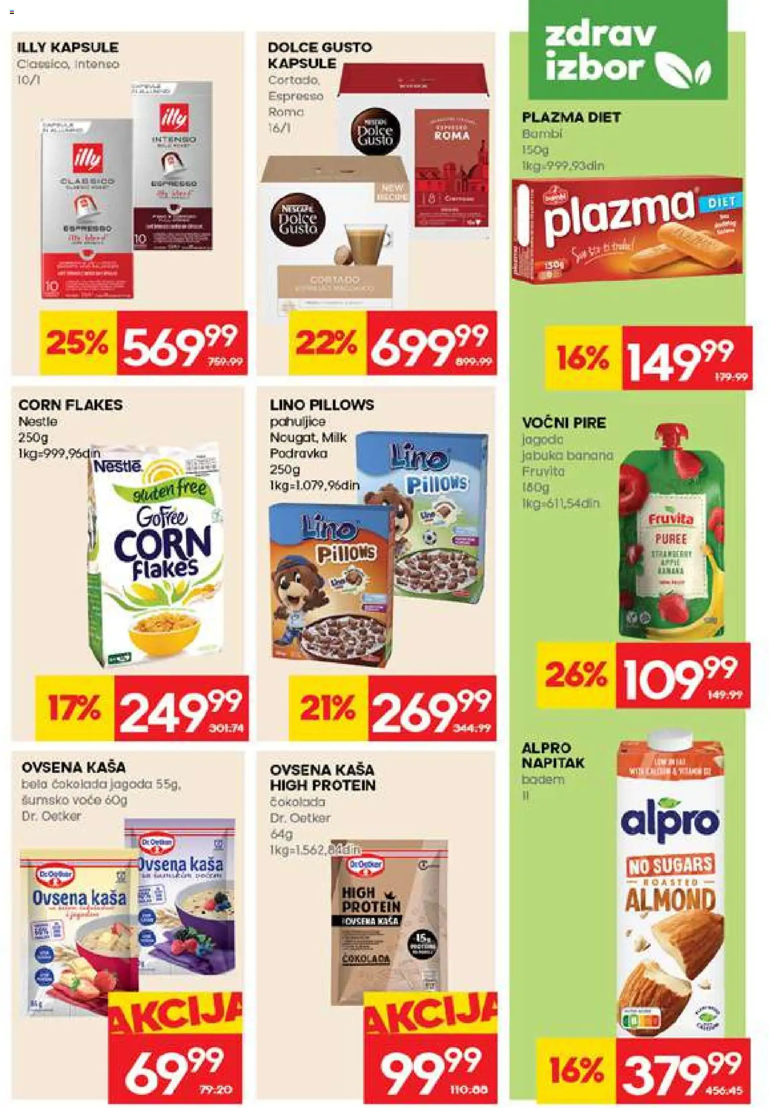 Mercator katalog - važi od 14.05.2026 | Strana: 15 | Proizvode: Dolce Gusto, Plazma, Alpro, Fruvita