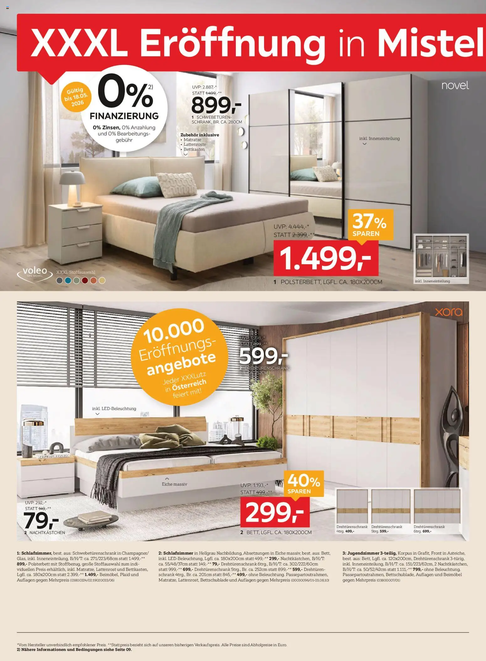 XXXLutz Eröffnung in Mistelbach gültig ab 05.05.2026 | Seite: 10 | Produkte: Matratze, Lattenrost, Schrank