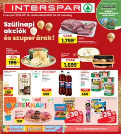 Interspar akciós újság - amely érvényes a következő dátumtól: 28.05.2026