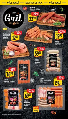 Náhled letáku Vepřové klobásky na gril, cena za 100 g od 29.07.2026 | Strana: 33