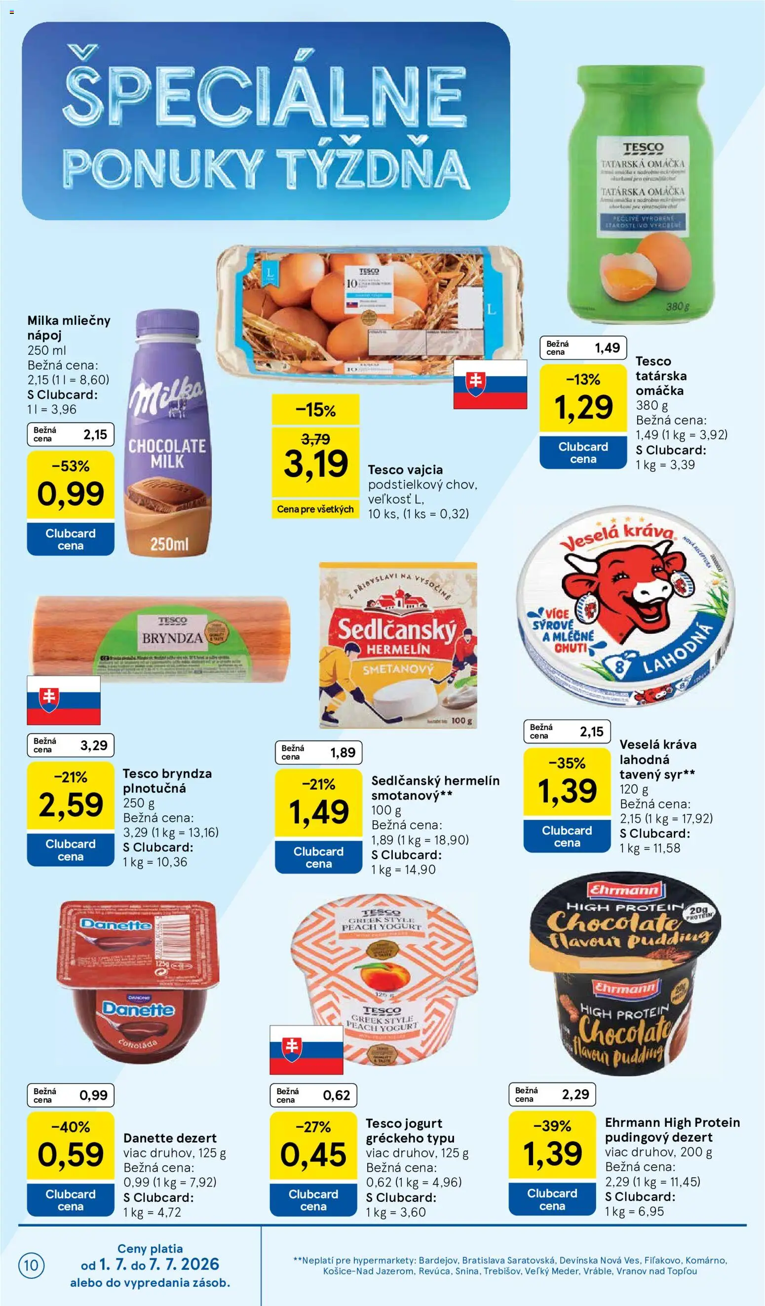Nové Tesco akcie – leták je platný od 01.07.2026 | Strana: 10