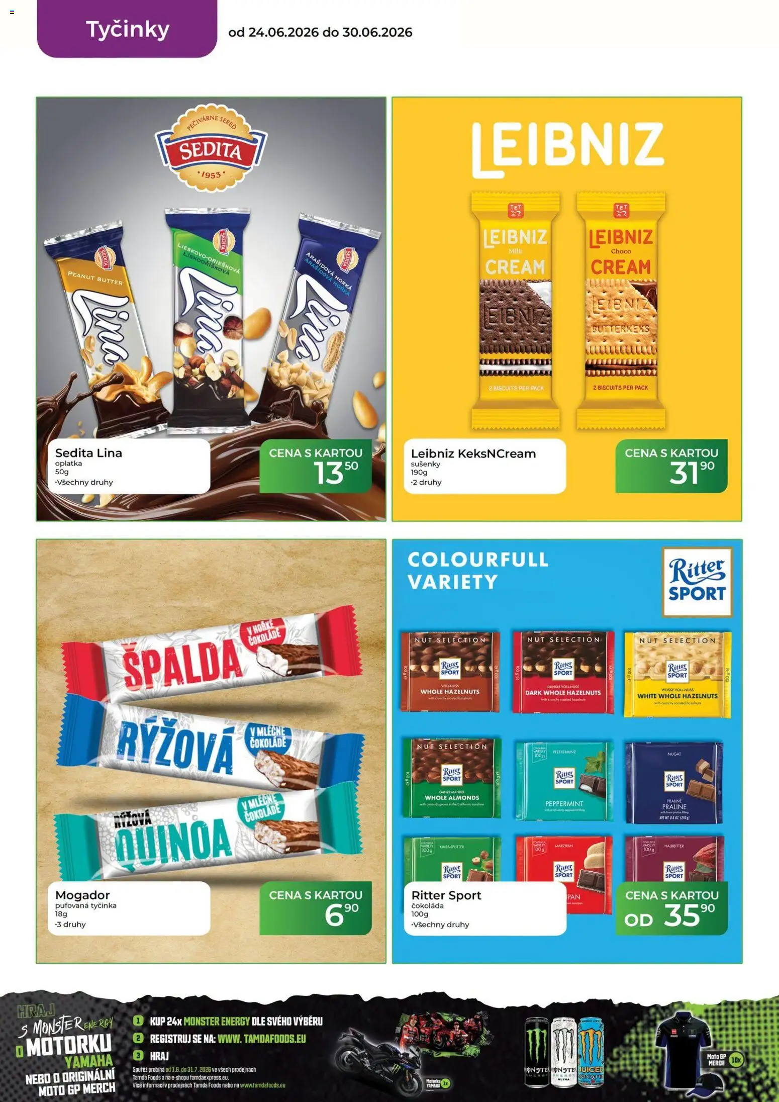 Tamda Foods leták od 24.06.2026 | Strana: 32 | Produkty: Monster, Čokoláda, Tyčinky, Quinoa