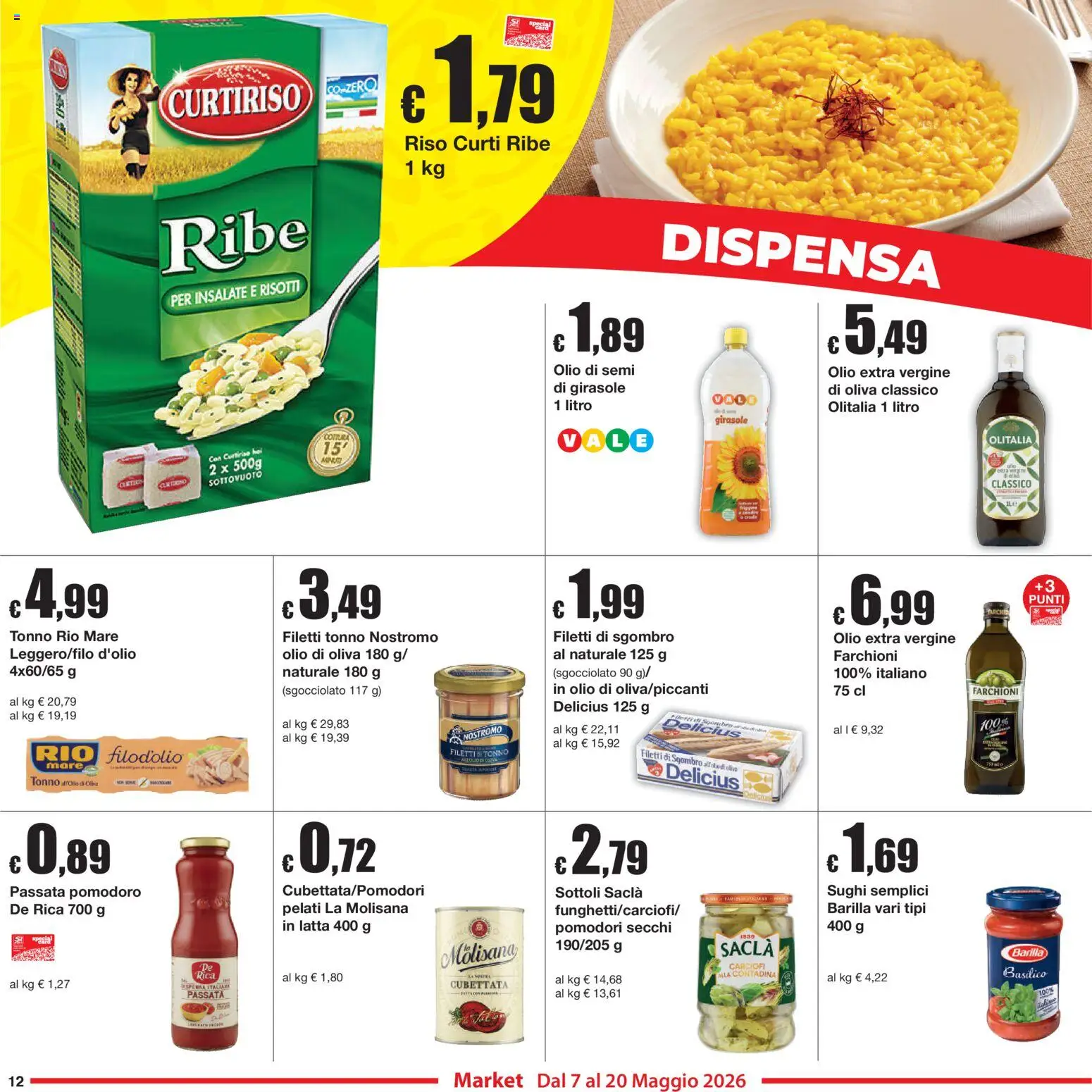 Volantino Sì con Te del 07.05.2026 | Pagina: 12 | Prodotti: Riso, Carciofi, Basilico, Olio di Oliva
