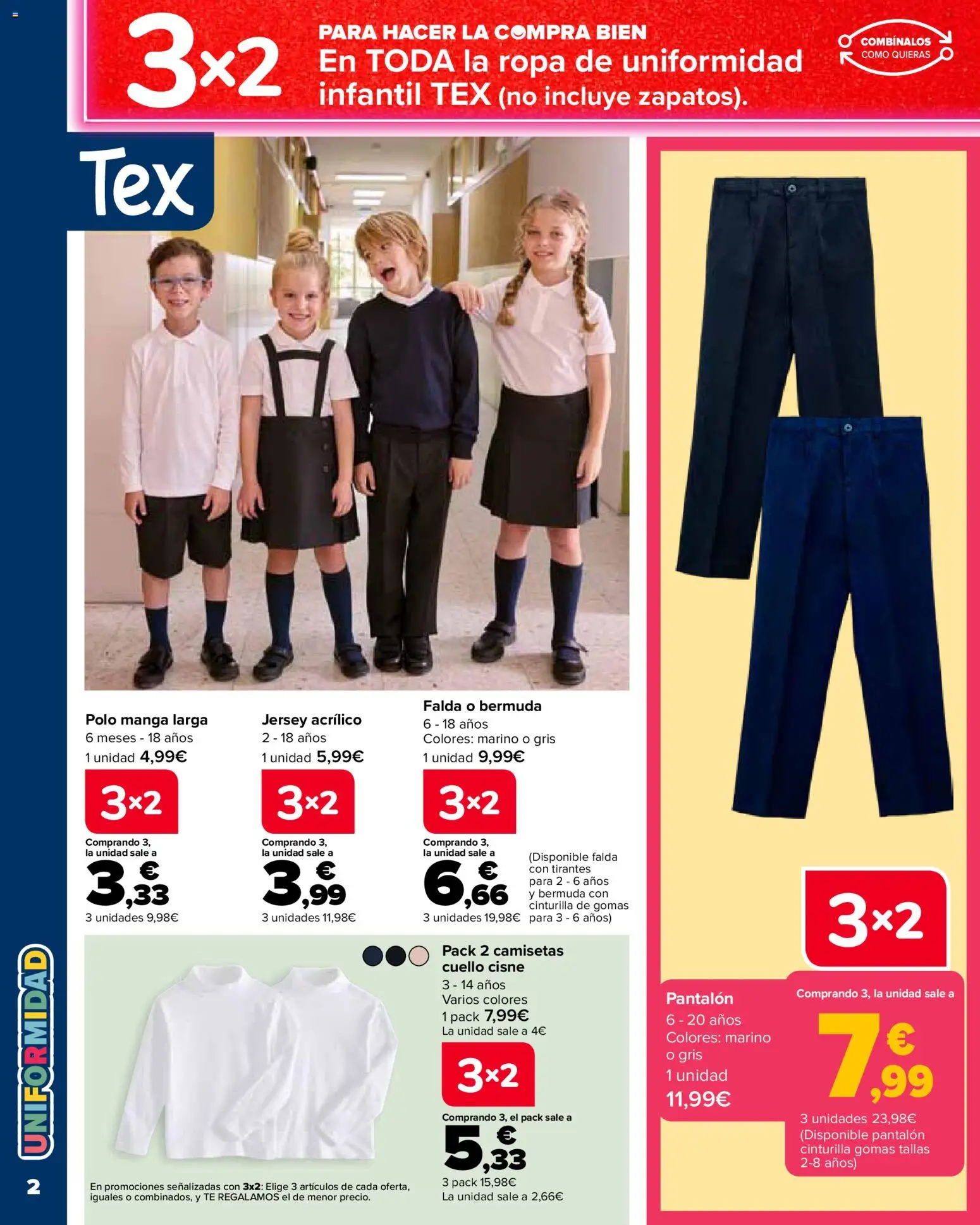 Carrefour Vuelta al cole II │ válido desde el 18/08/2026 | Página: 2 | Productos: Té, Ropa