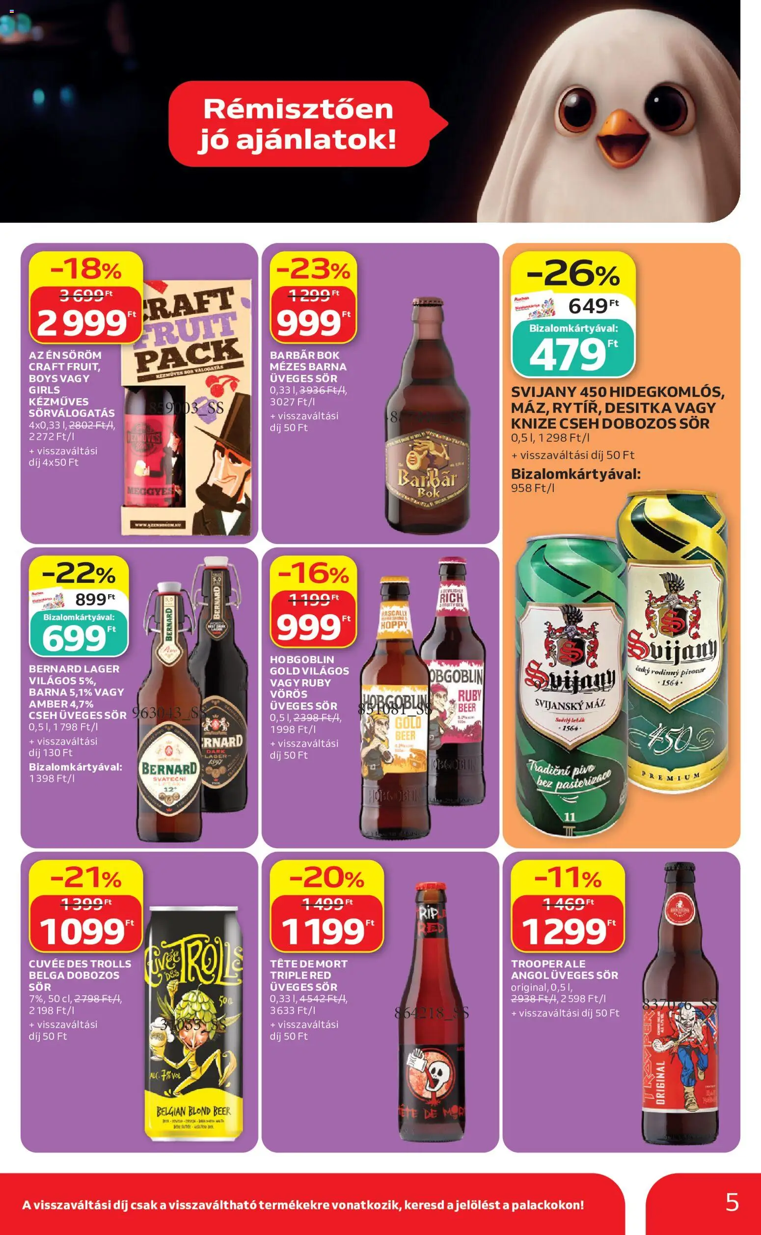 Auchan akciós ujság - amely érvényes a következő dátumtól: 2026.10.22. | Oldal: 5
