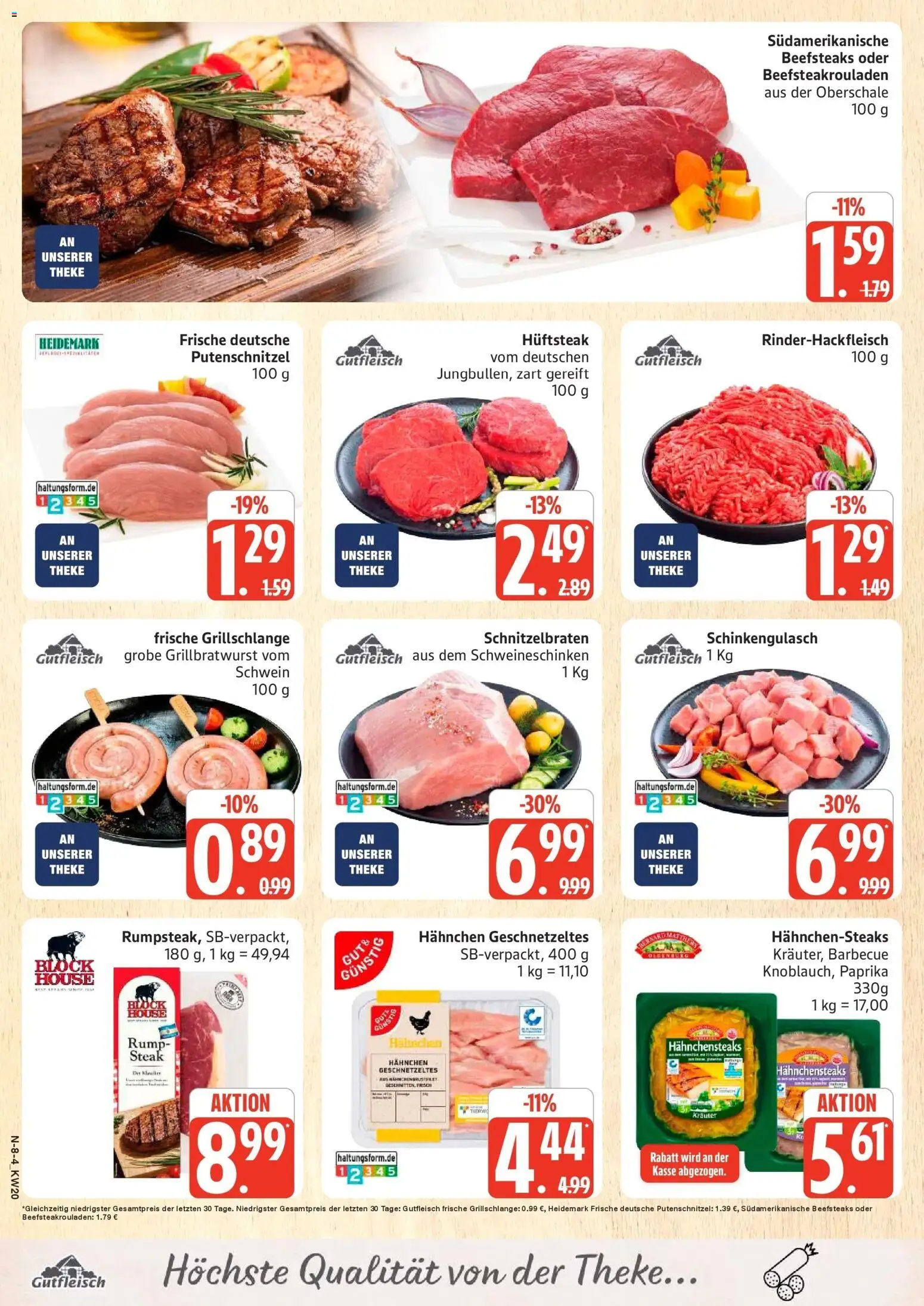 Marktkauf Prospekt Rostock	 – gültig ab 10.05.2026 | Seite: 8 | Produkte: Hahnchen, Theke, Paprika, Steak