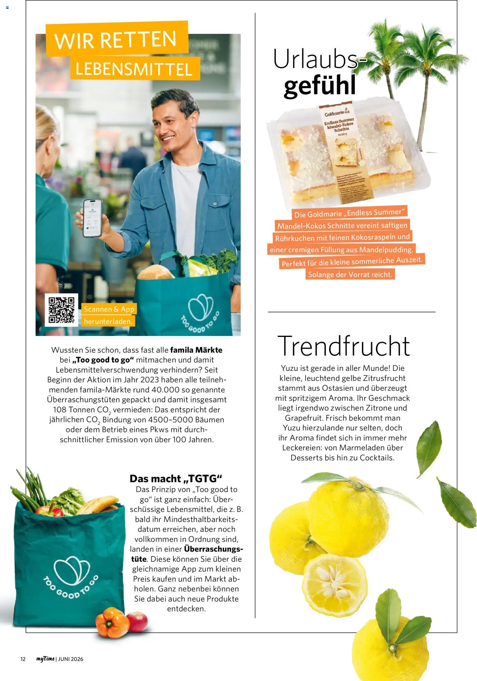 Famila Nordwest myTime Juni 2026 – gültig ab 01.06.2026 | Seite: 12 | Produkte: Zitrone