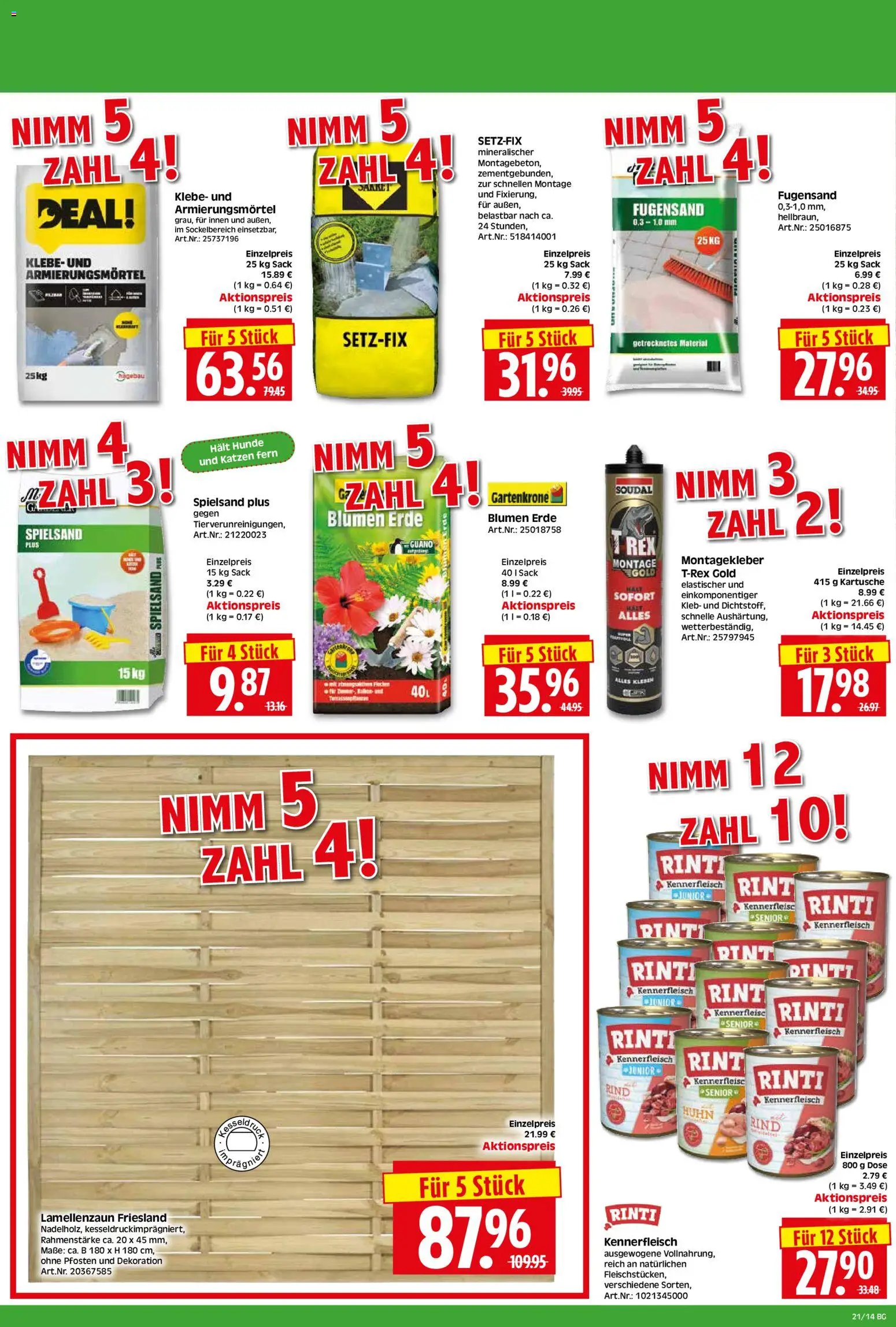 HERKULES Bau & Garten – gültig ab 18.05.2026 | Seite: 14 | Produkte: Blumen, Flocken