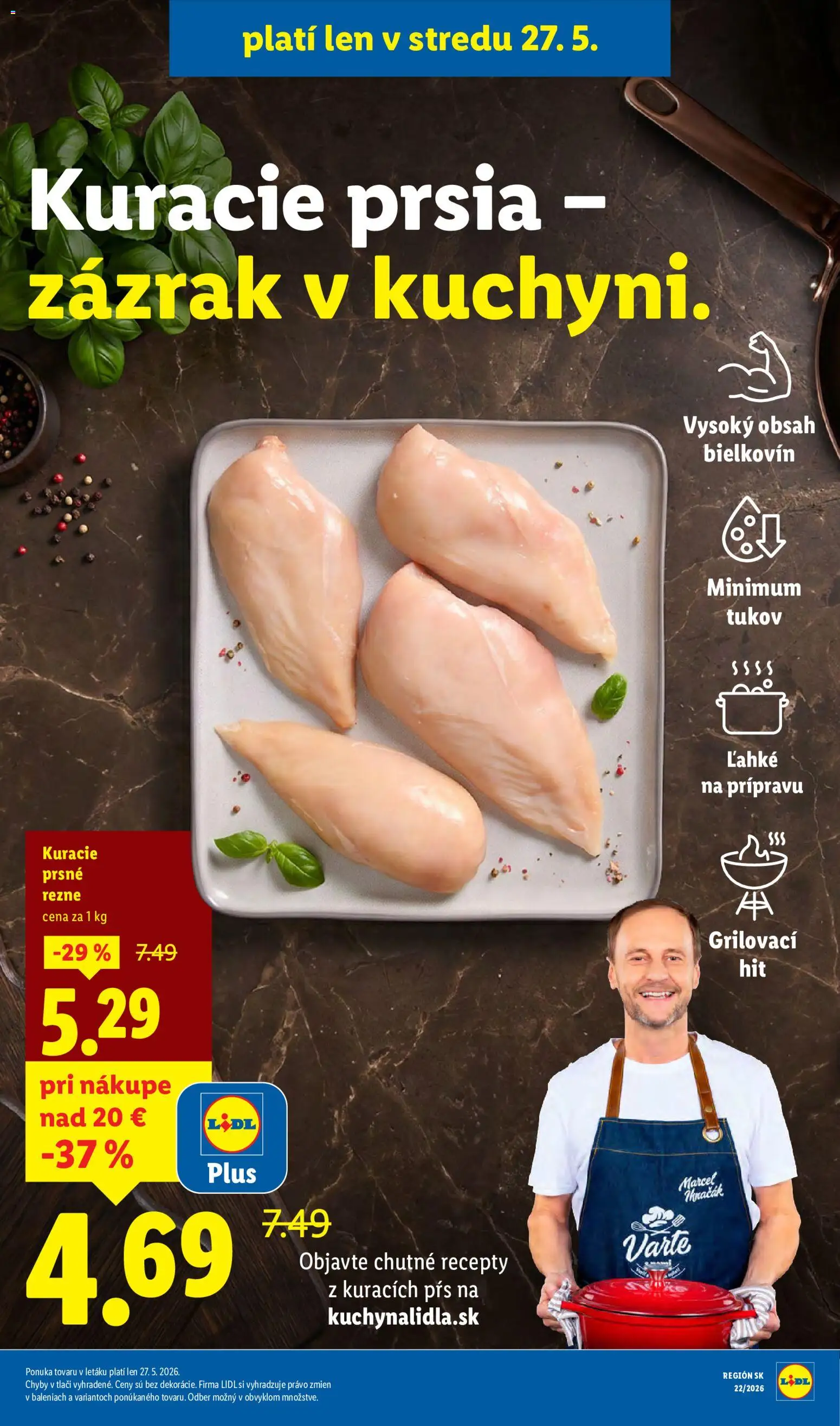 Nové Lidl akcie – leták je platný od 25.05.2026 | Strana: 41 | Produkty: Kuracie prsia