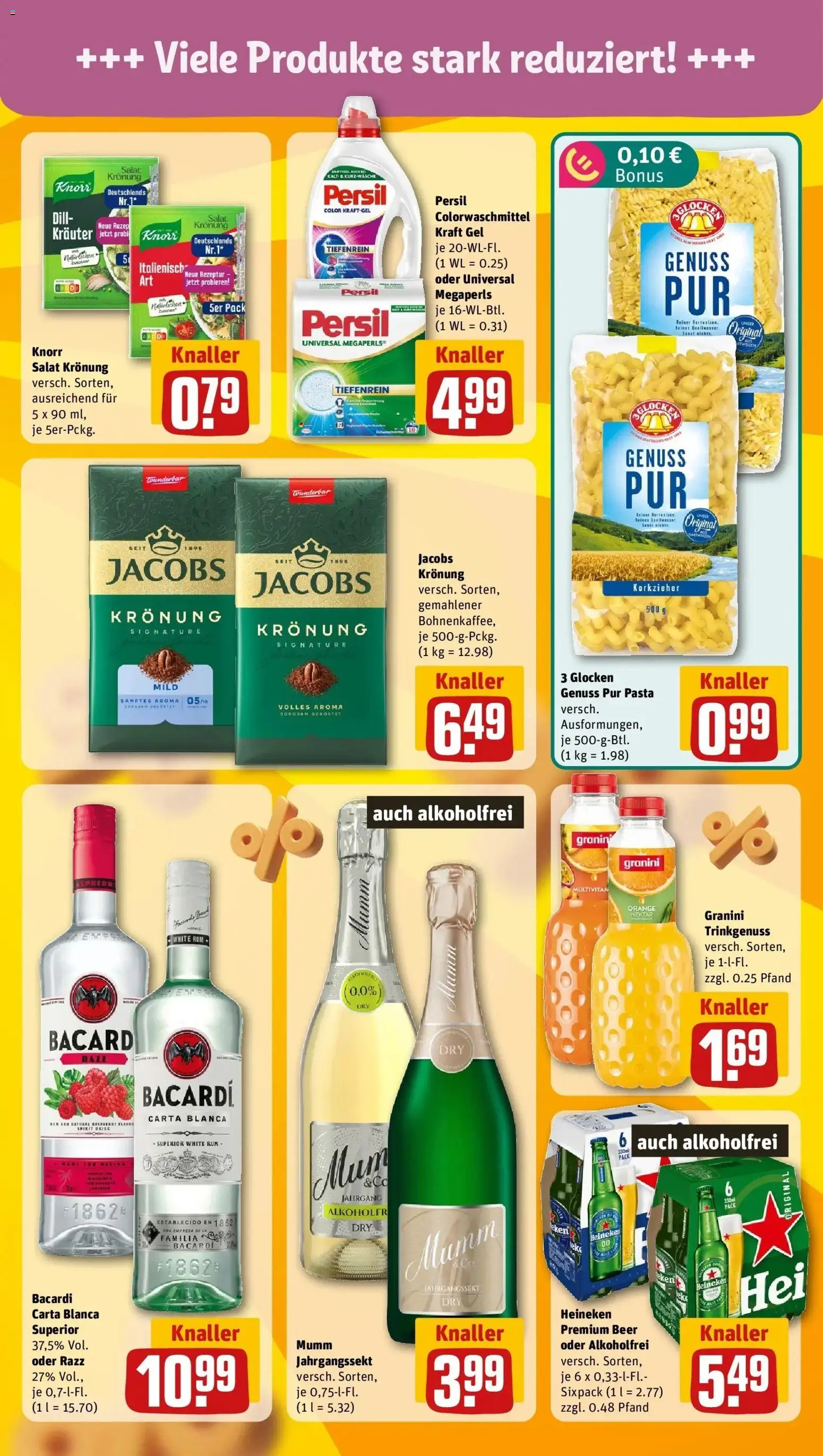 REWE Prospekt ab 17.08.2026 zum Blättern » Angebote | Seite: 5 | Produkte: Granini, Dill, Pasta, Persil