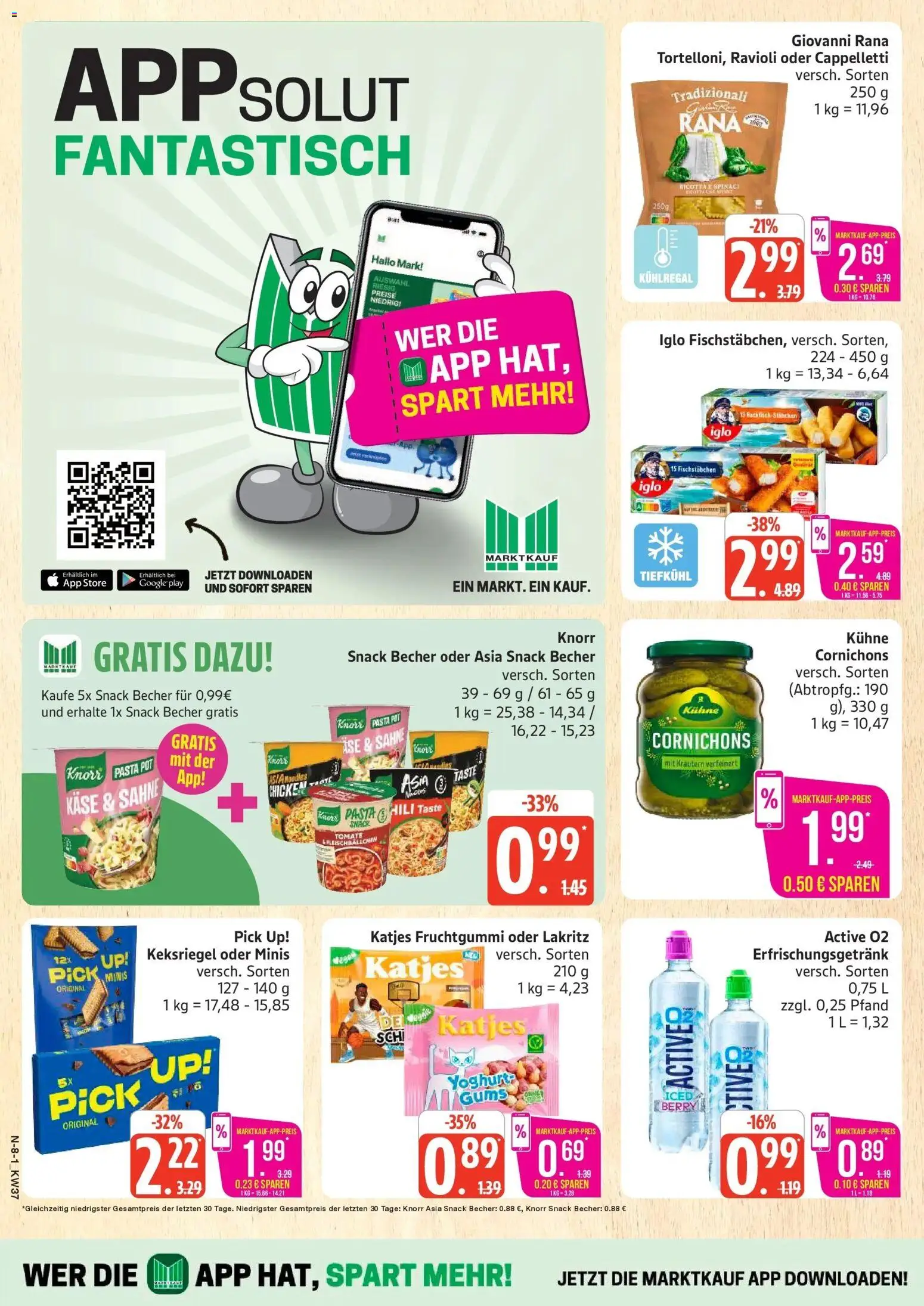 Marktkauf Prospekt Buxtehude (ab 07.09.2026) » Angebote online | Seite: 8 | Produkte: Katjes, Fischstabchen, Pasta, Sahne