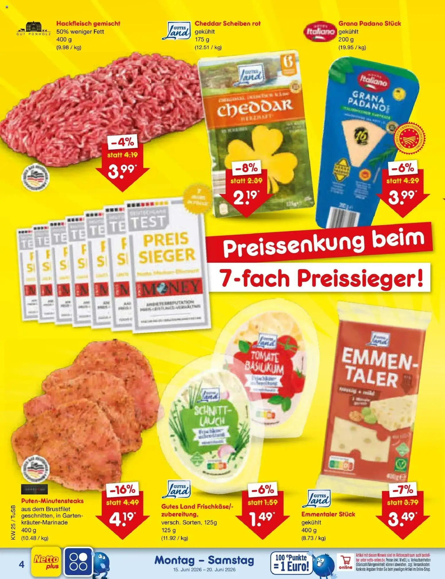 Netto Marken-Discount Prospekt Lahr-Langenwinkel – gültig ab 14.06.2026 | Seite: 4 | Produkte: Hackfleisch