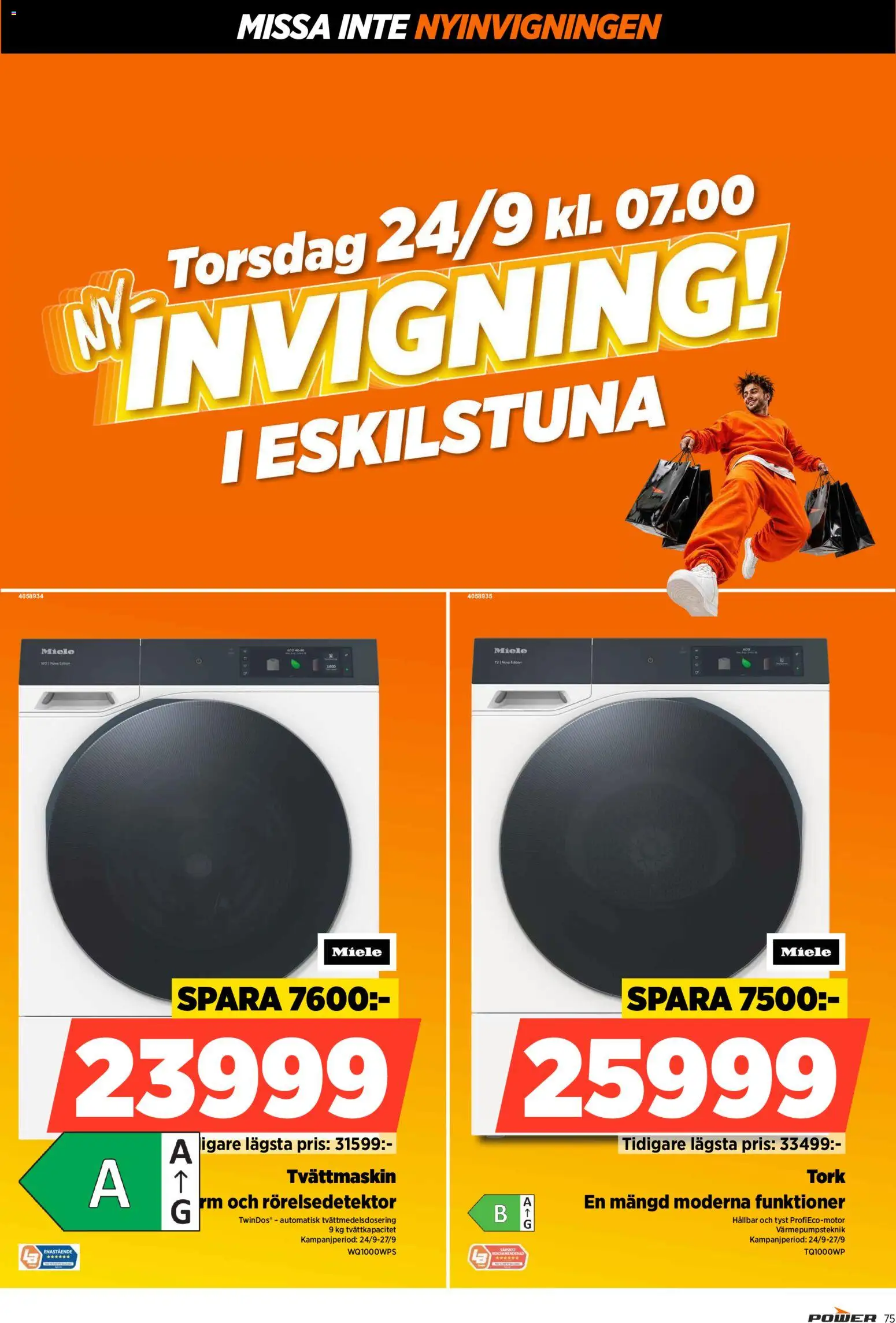 Power reklamblad aktuell från 24/09/2026 | Sida: 75 | Produkter: Tvättmaskin