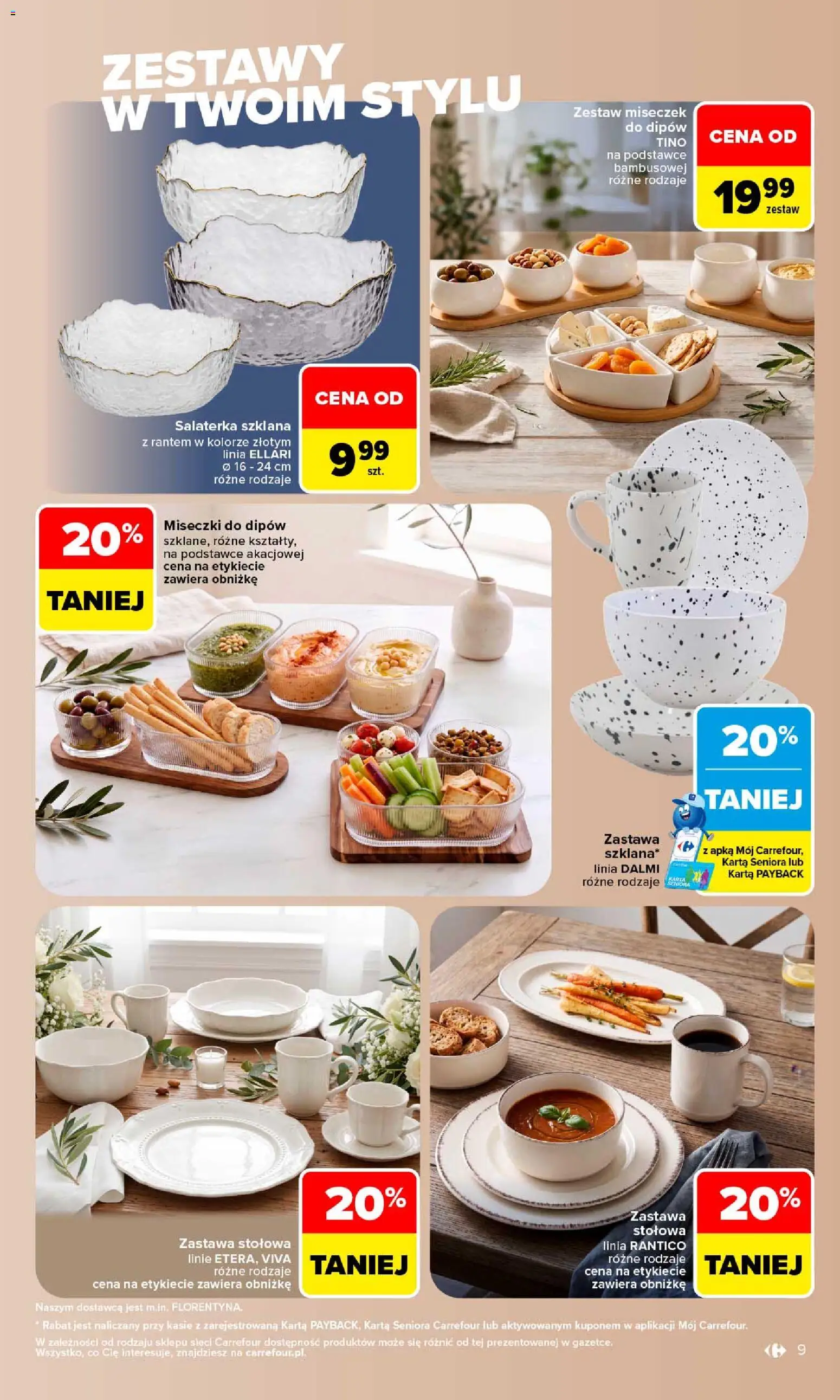Carrefour gazetka - Stylowy dom od 07.09.2026 | Strona: 9 | Produkty: Karta
