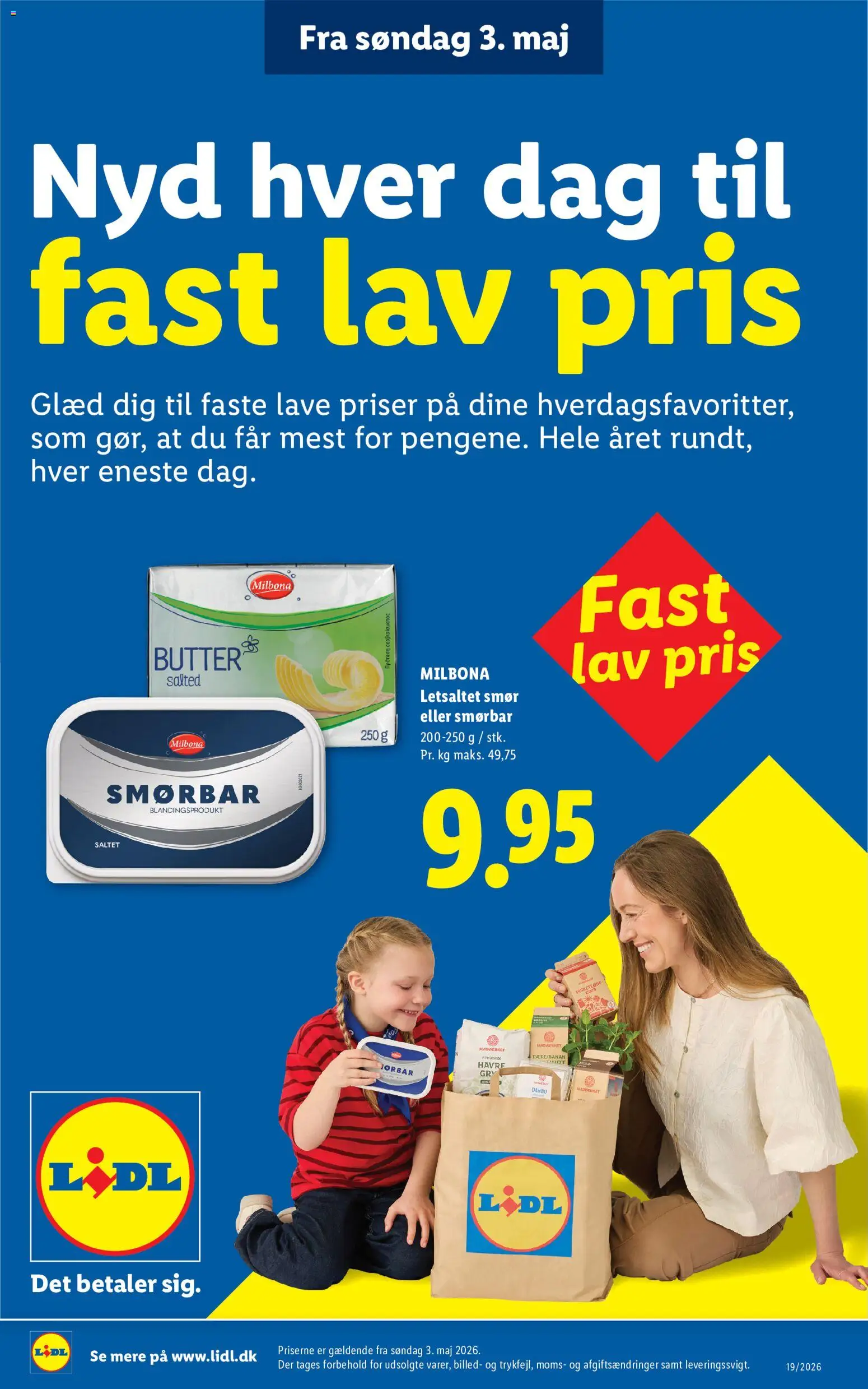 Lidl tilbudsavis – gyldig fra 03.05.2026 | Side: 1 | Produkter: Smør, Søm