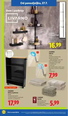 LIVARNO Teleskopski regal, Komad S 3 košare za odlaganje Stezni sustav za jednostavnu montažu Podesiva visina cca 123-260 cm - Pregled kataloga iz trgovine Lidl, vrijedi od 23.07.2026 | Stranica: 28
