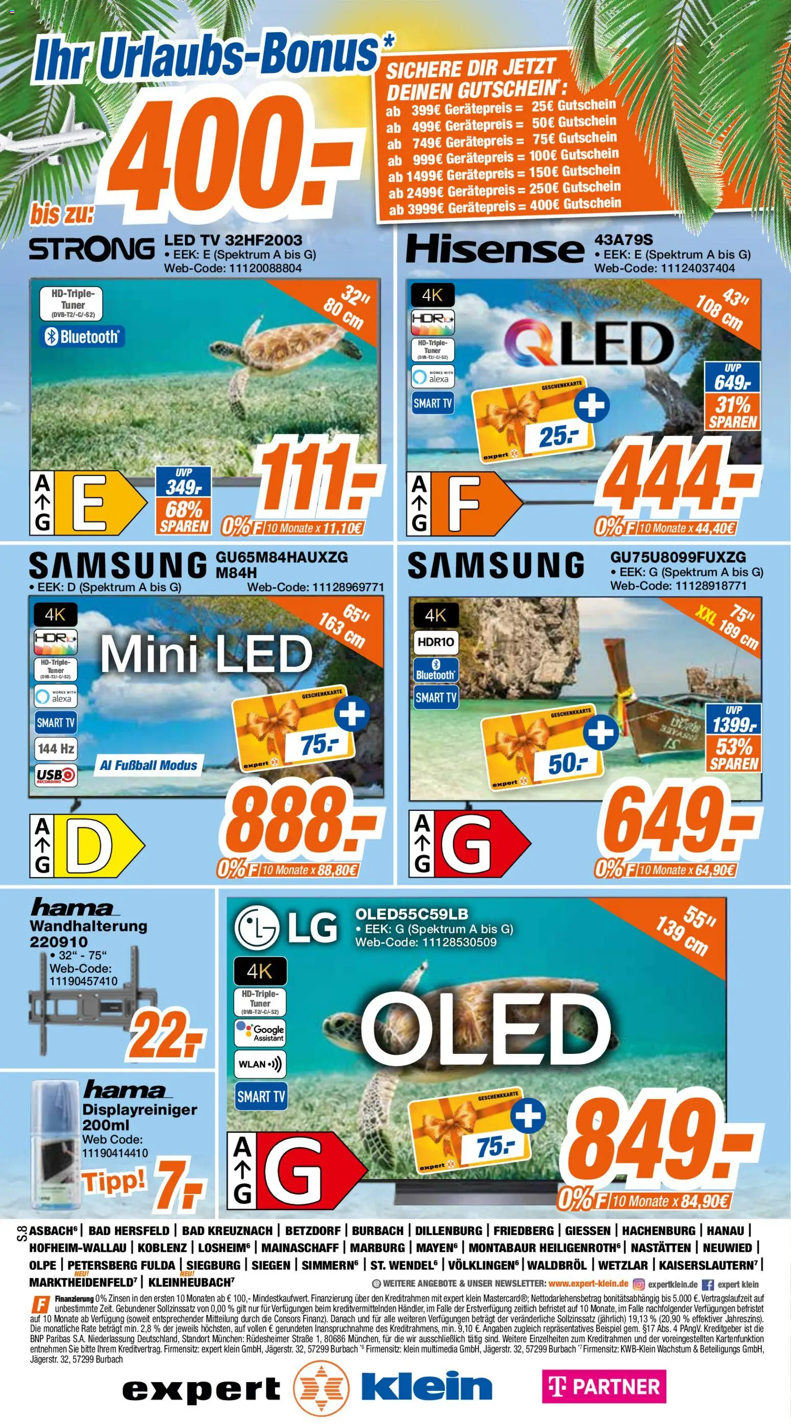 Expert Prospekt Giessen – gültig ab 21.08.2026 | Seite: 8 | Produkte: Bad, Samsung, Smart TV, Fußball