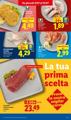 Anteprima del volantino GASTRONOMIA DI MARE Filetto di orata, 230 g confezione valido a partire dal 09/07/2026 | Pagina: 9