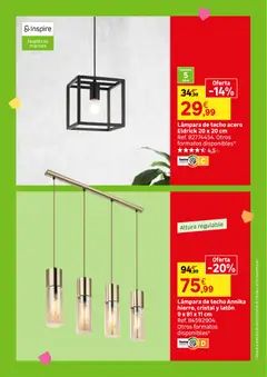 Vista previa Leroy Merlin catálogo válido desde el 29/09/2026 | Página: 101 | Productos: Lámpara de techo, Lámpara