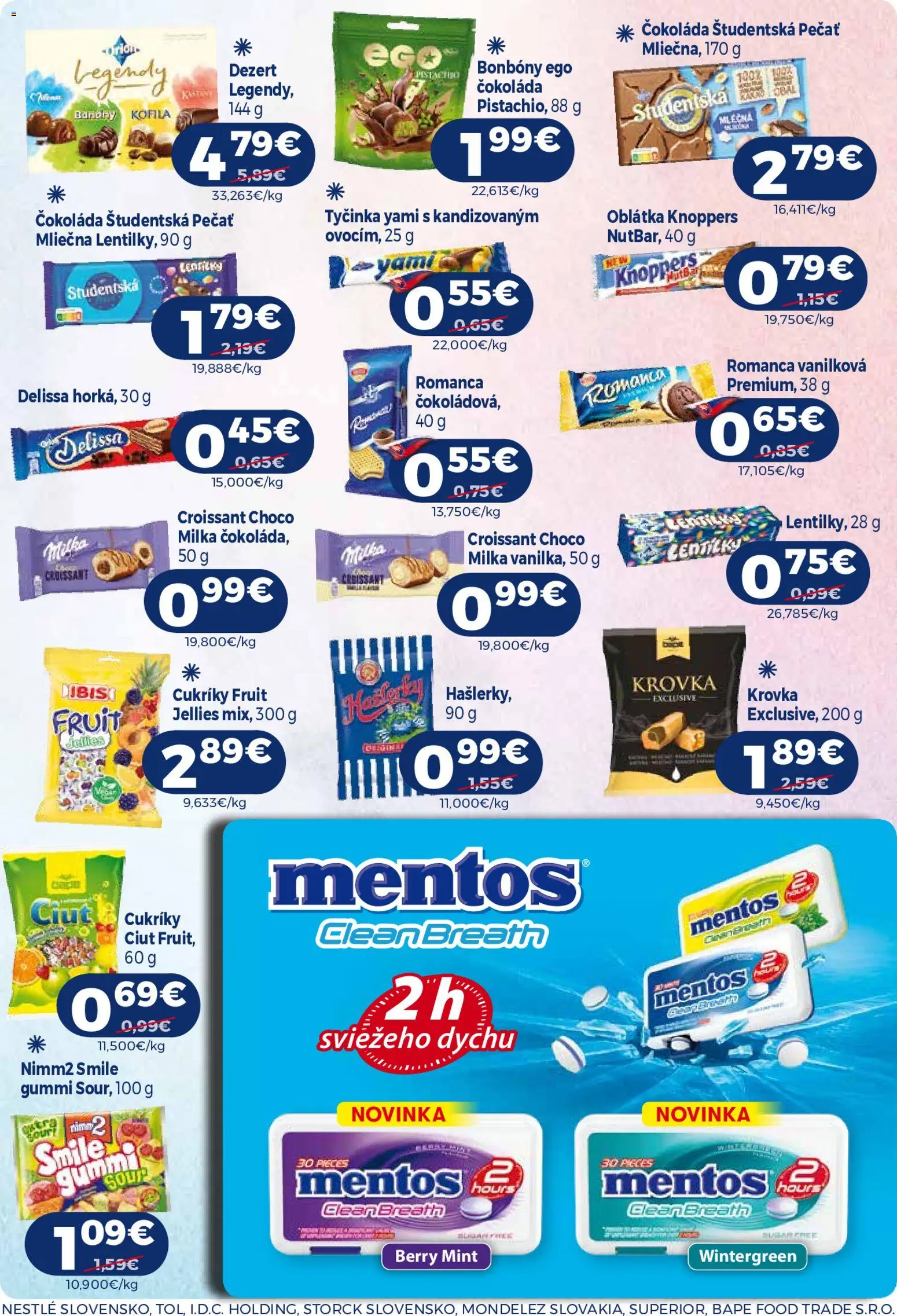 Nové Milk Agro akcie – leták je platný od 07.10.2026 | Strana: 10 | Produkty: Croissant, Cukríky, Milka, Dezert