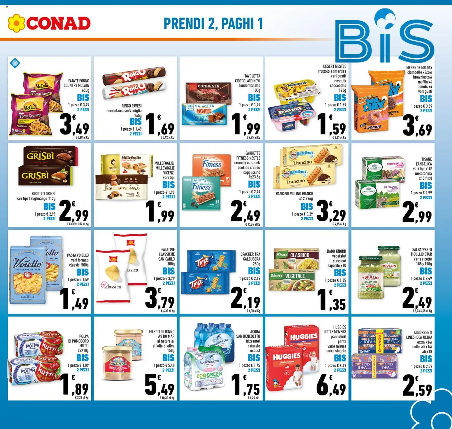 Volantino Conad del 07/10/2026 | Pagina: 3 | Prodotti: Pollo, Patatine, Muffin, Forno