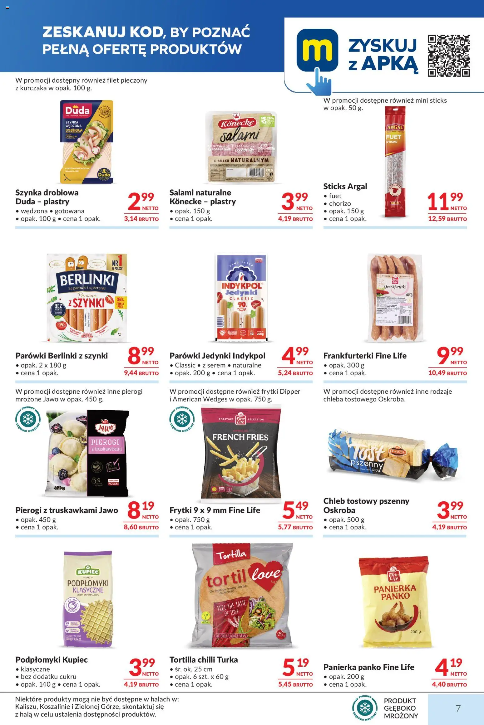 Makro gazetka od 01.09.2026 | Strona: 7 | Produkty: Panierka, Frankfurterki, Parówki, Fuet