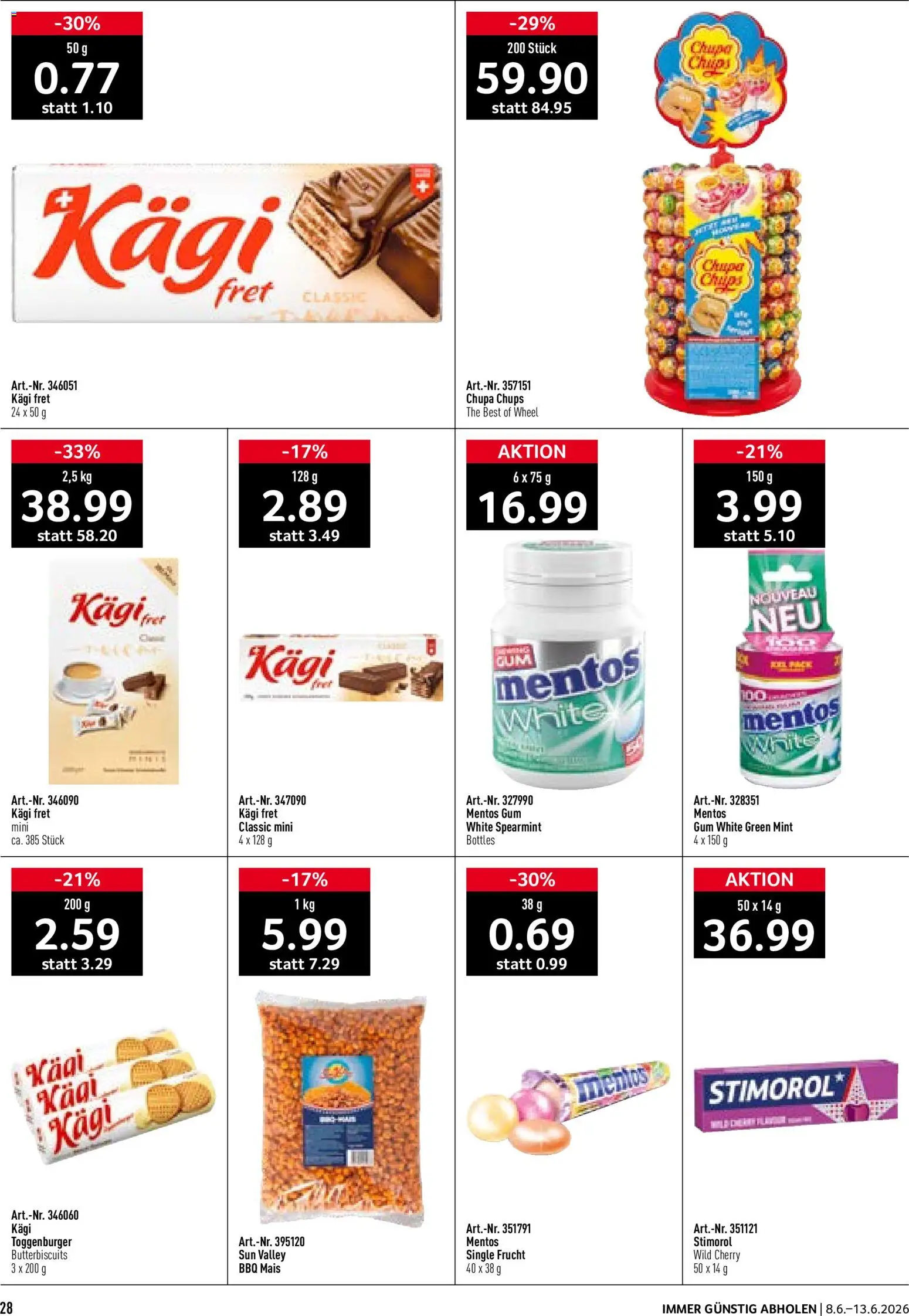 Prodega aktionen – gültig ab 08.06.2026 | Seite: 28 | Produkte: Chips