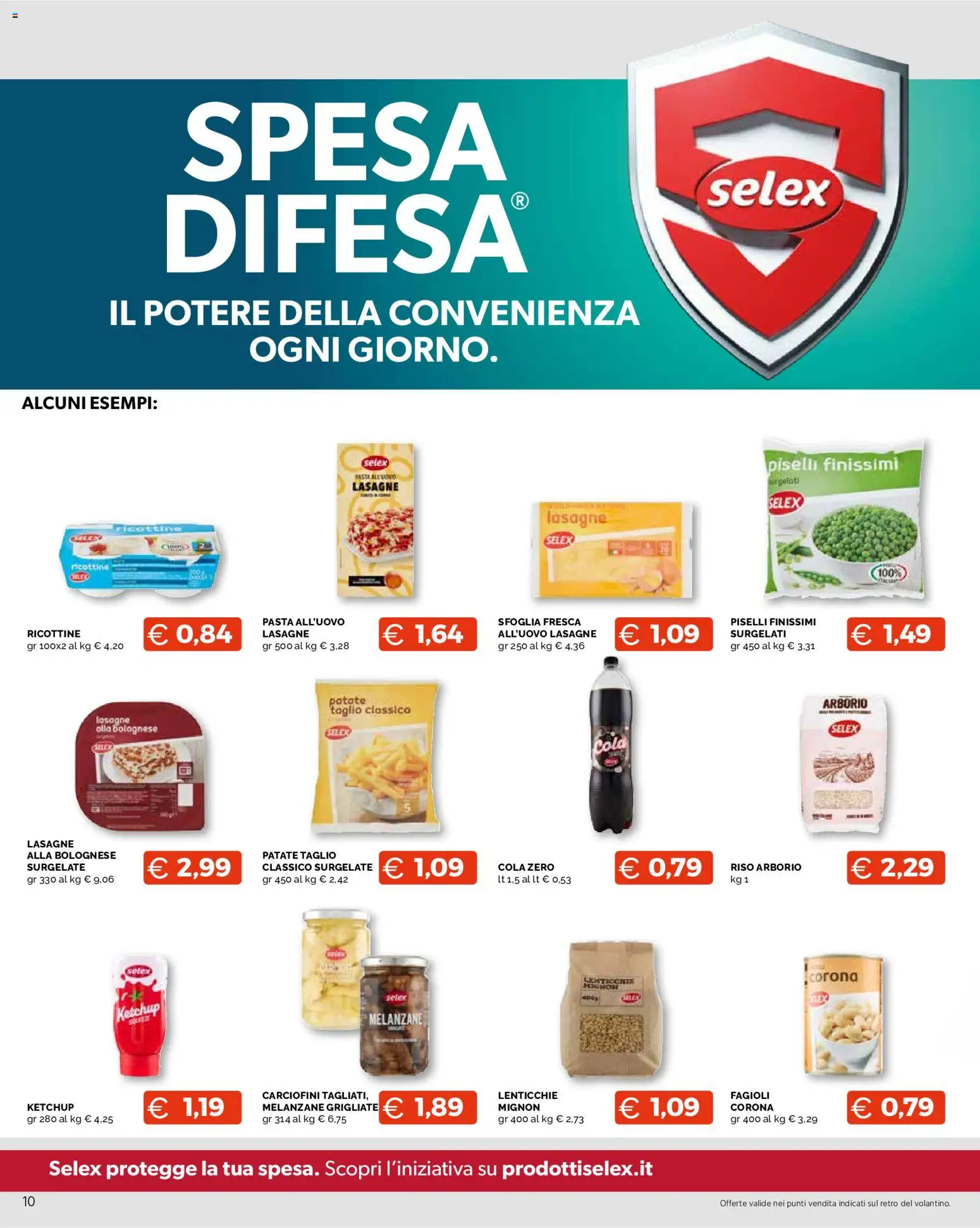 Volantino Mercatò del 12/10/2026 | Pagina: 10 | Prodotti: Lenticchie, Pasta, Melanzane, Lasagne