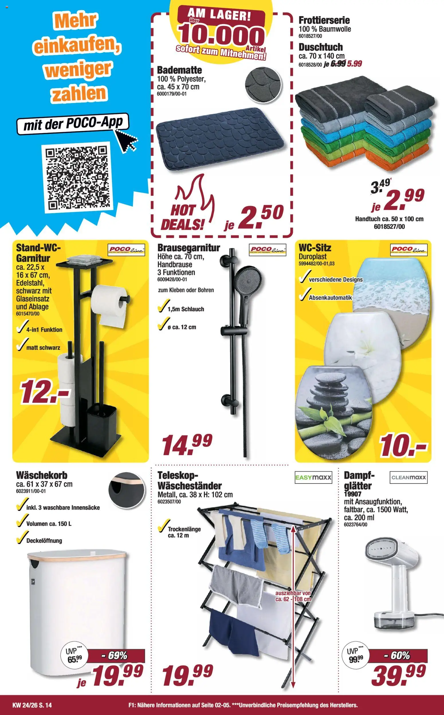 Poco Prospekt – gültig ab 07.06.2026 | Seite: 14 | Produkte: Waschestander