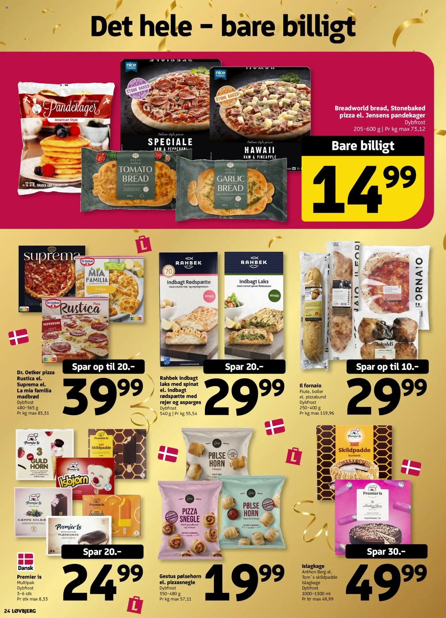 Løvbjerg tilbudsavis – gyldig fra 02/10/2026 | Side: 24 | Produkter: Butterdej, Pølsehorn, Pizza, Ketchup