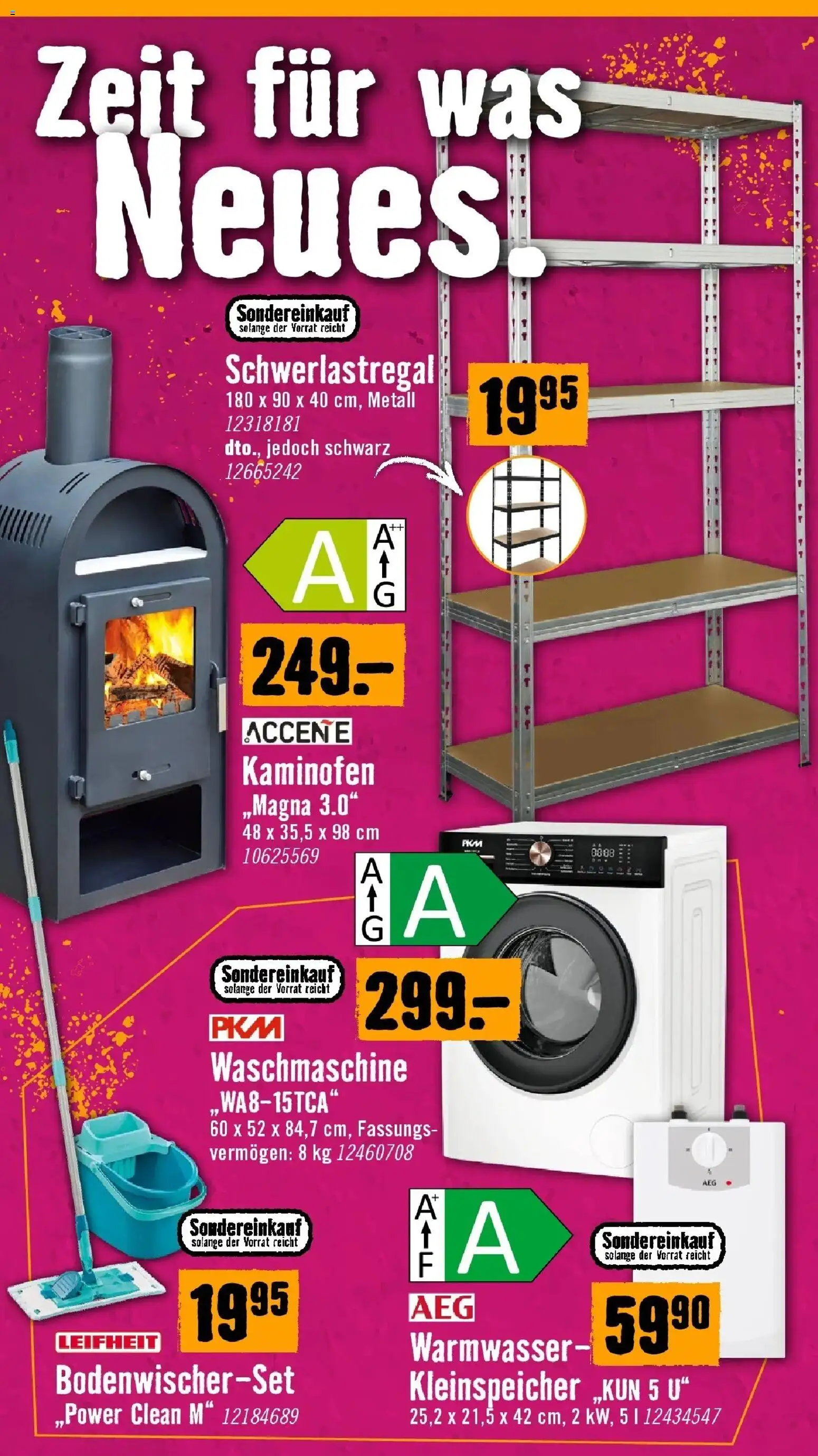 Hornbach Große Neueröffnung gültig ab 02.09.2026 | Seite: 21 | Produkte: Waschmaschine