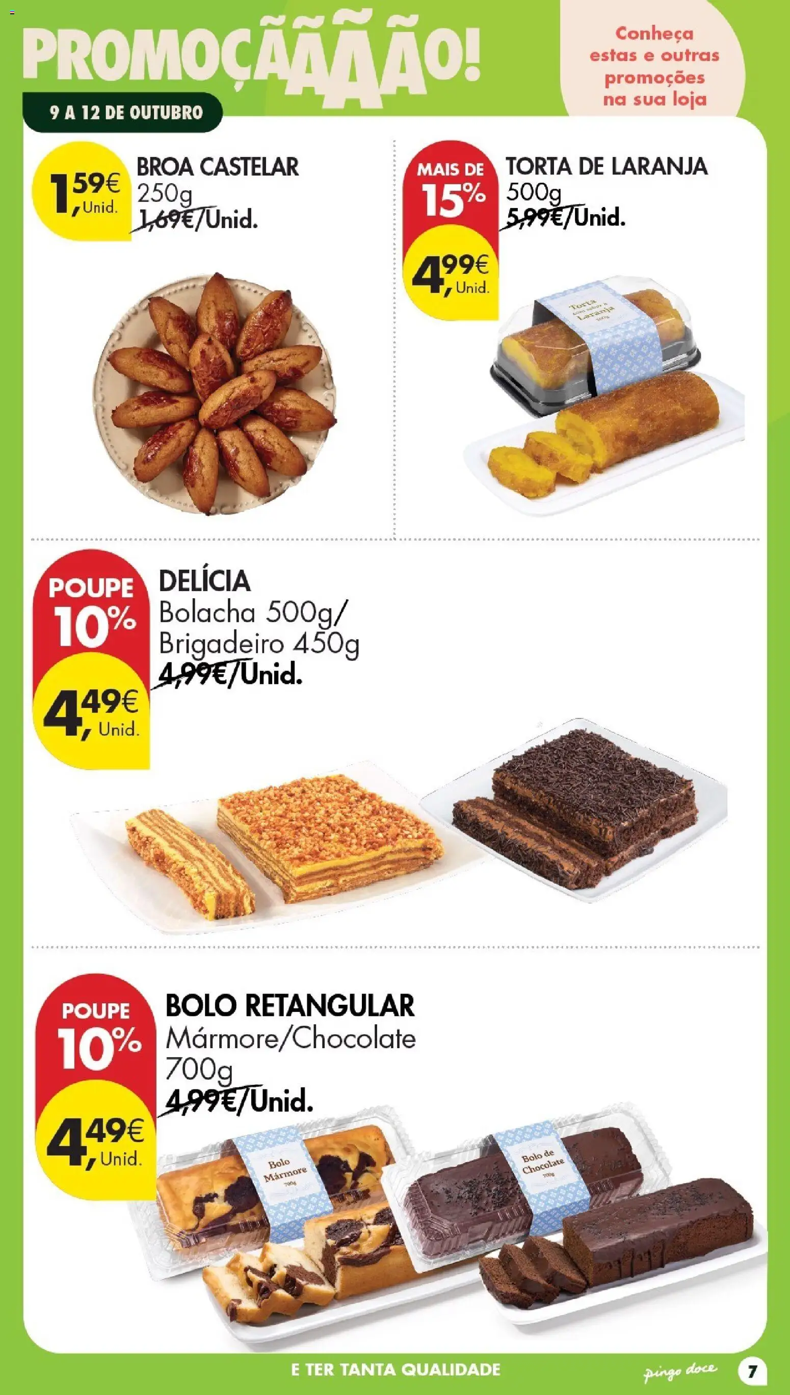 Pingo Doce Folheto Poupe Este Fim de Semana │ válido de 09/10/2026 | Página: 7 | Produtos: Bolo, Chocolate, Torta
