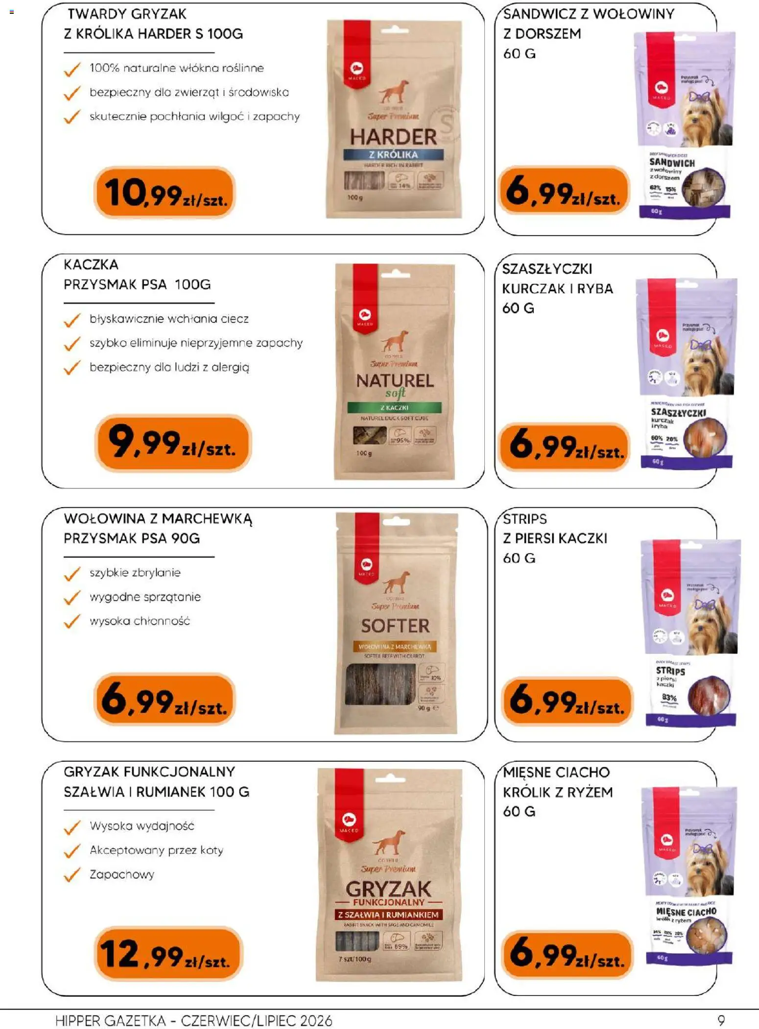 Hipper gazetka od 26.06.2026 | Strona: 9 | Produkty: Kurczak, Kaczka, Sandwich, Marchewka