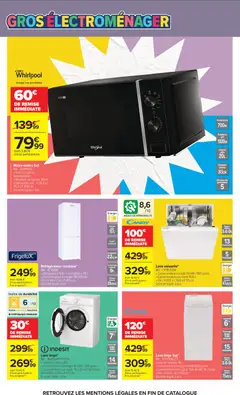 Carrefour - Prévisualisation de Carrefour L'été à la plage, la rentrée à la page valide à partir de 11/08/2026 | Page: 71 | Produits: Couverts, Lave linge, Réfrigérateur, Congélateur