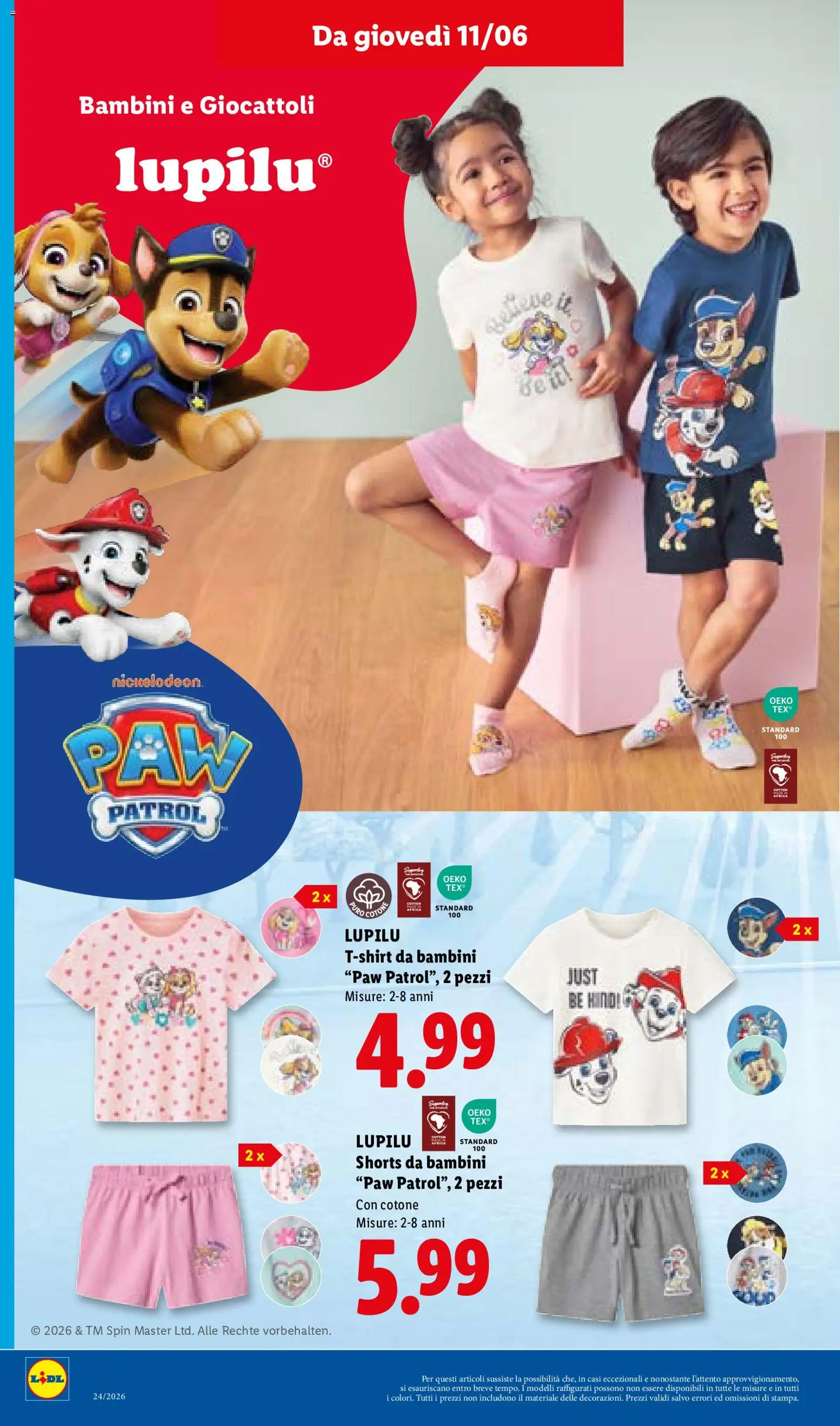 Volantino Lidl del 11.06.2026 | Pagina: 28 | Prodotti: T-shirt